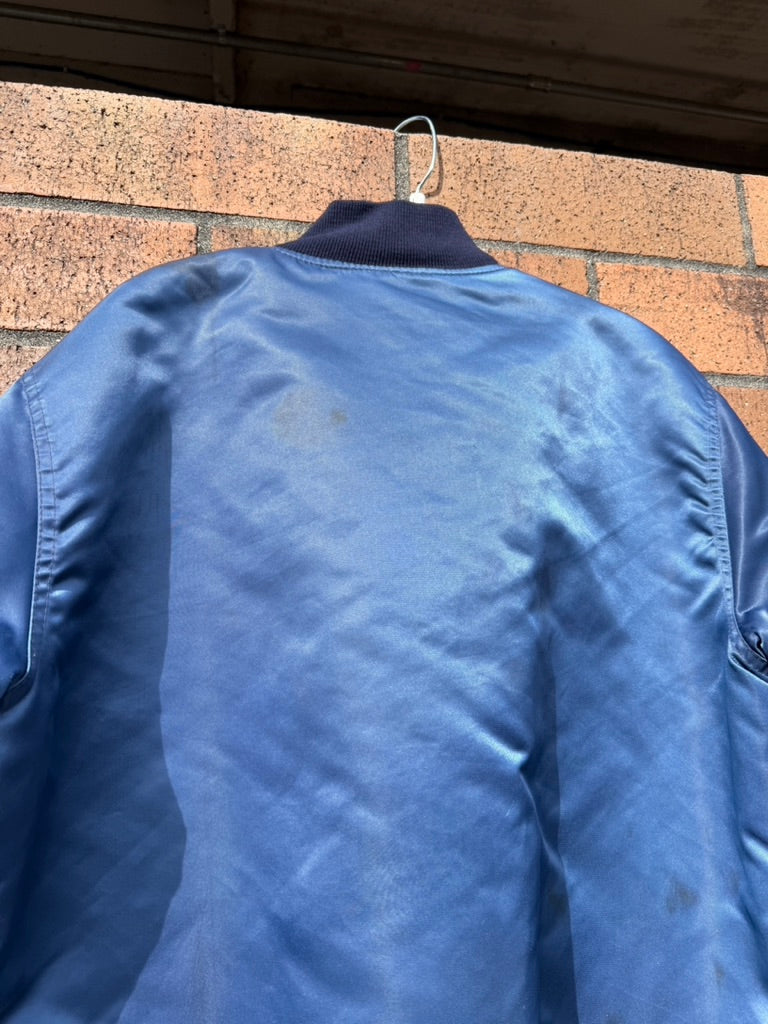 90s Starter Chicago Bears Satin Bomber Jacket Sz L