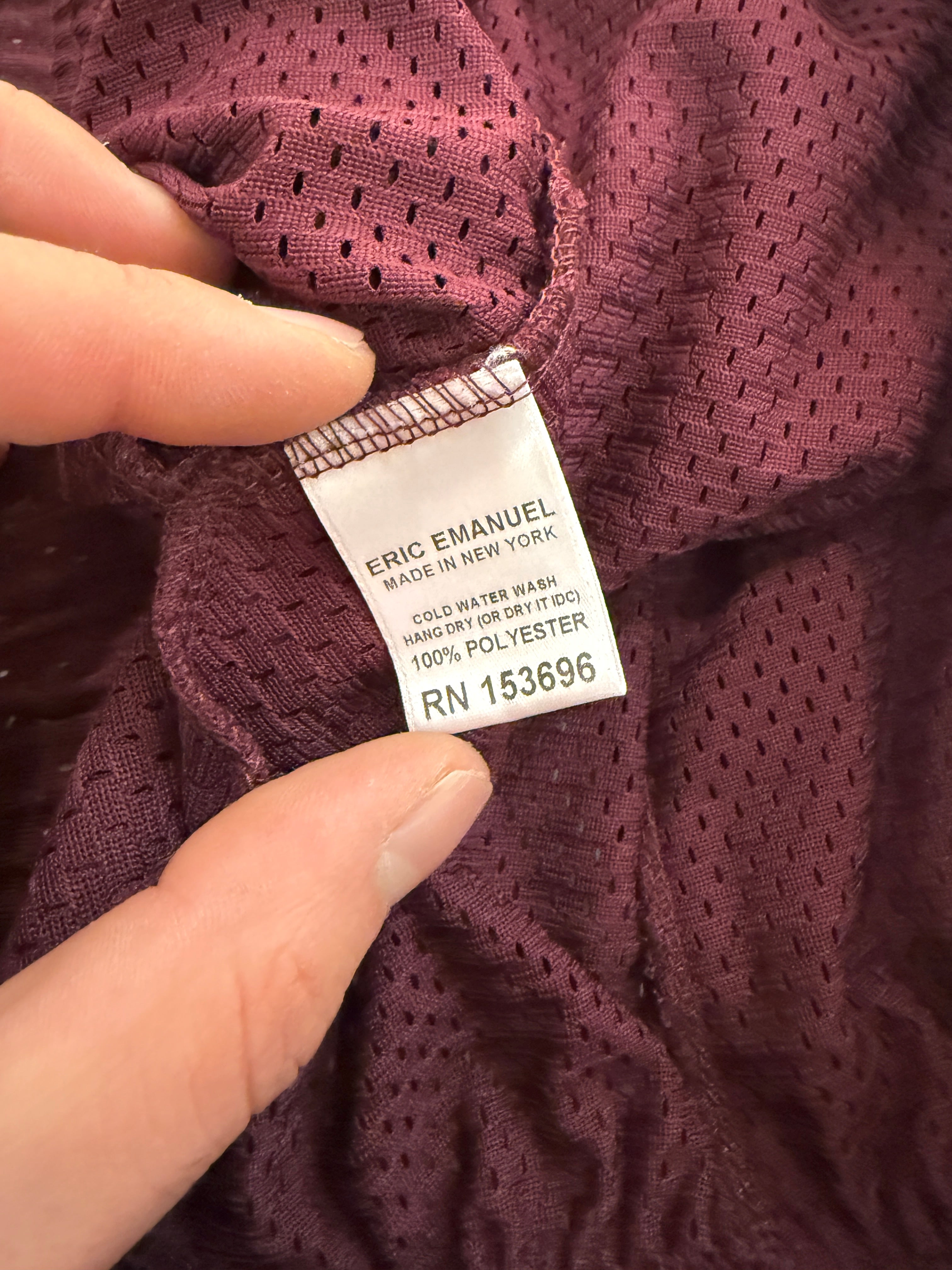 Eric Emanuel EE Basic Short Burgundy / Blue Size L USED