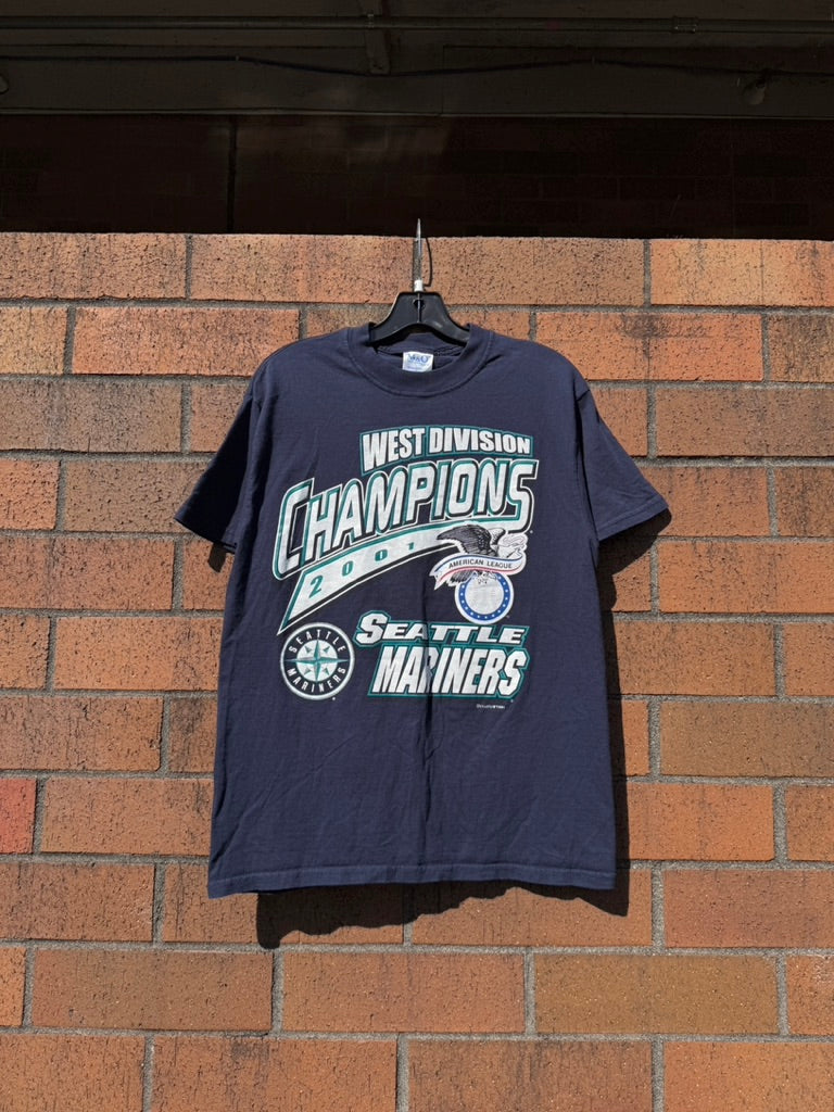 2001 Seattle Mariners AL West Champs Dynasty Tee Size M