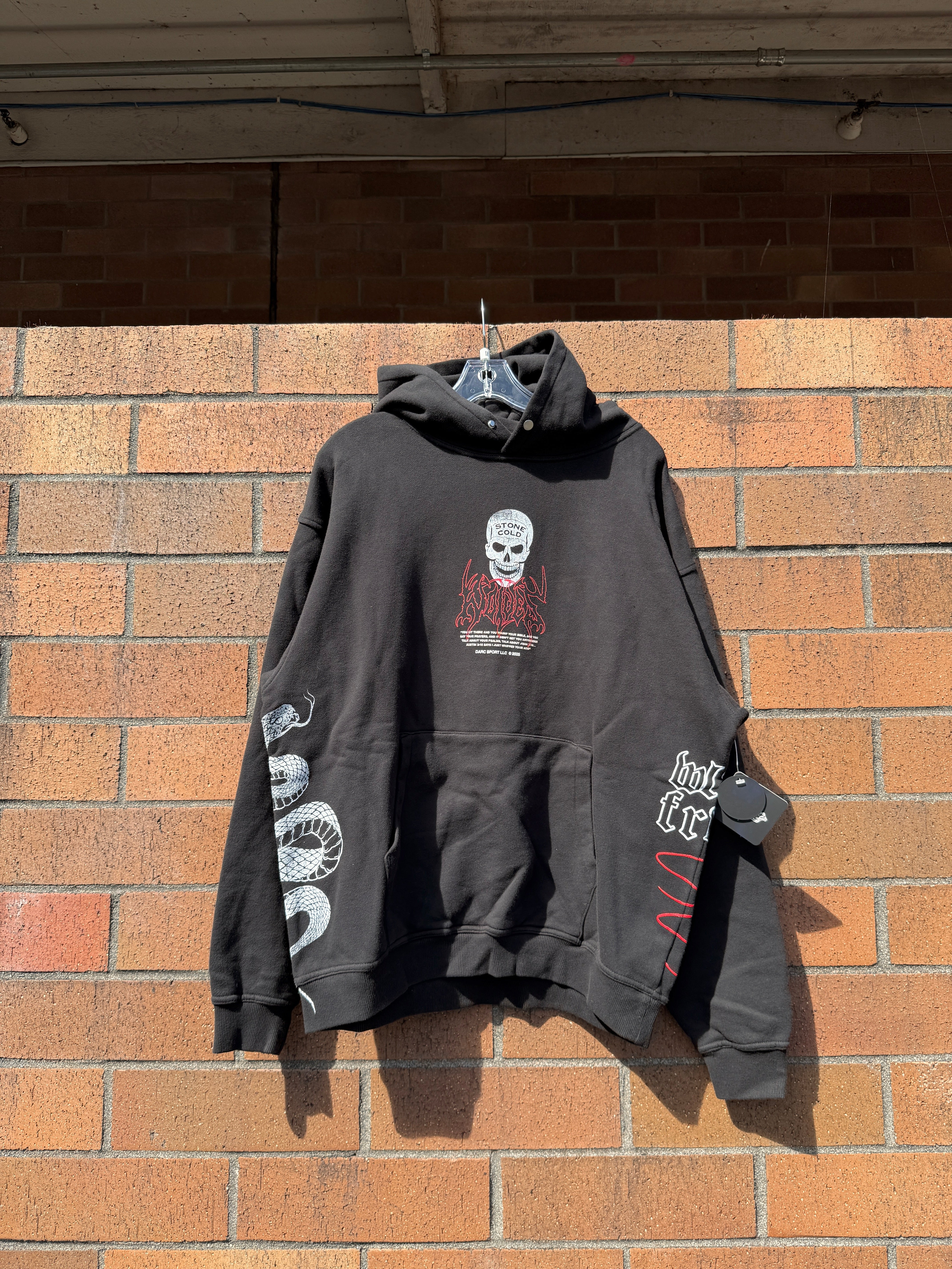 Darc Sport x WWE Austin 3:16 Pierce Hoodie Black Size L