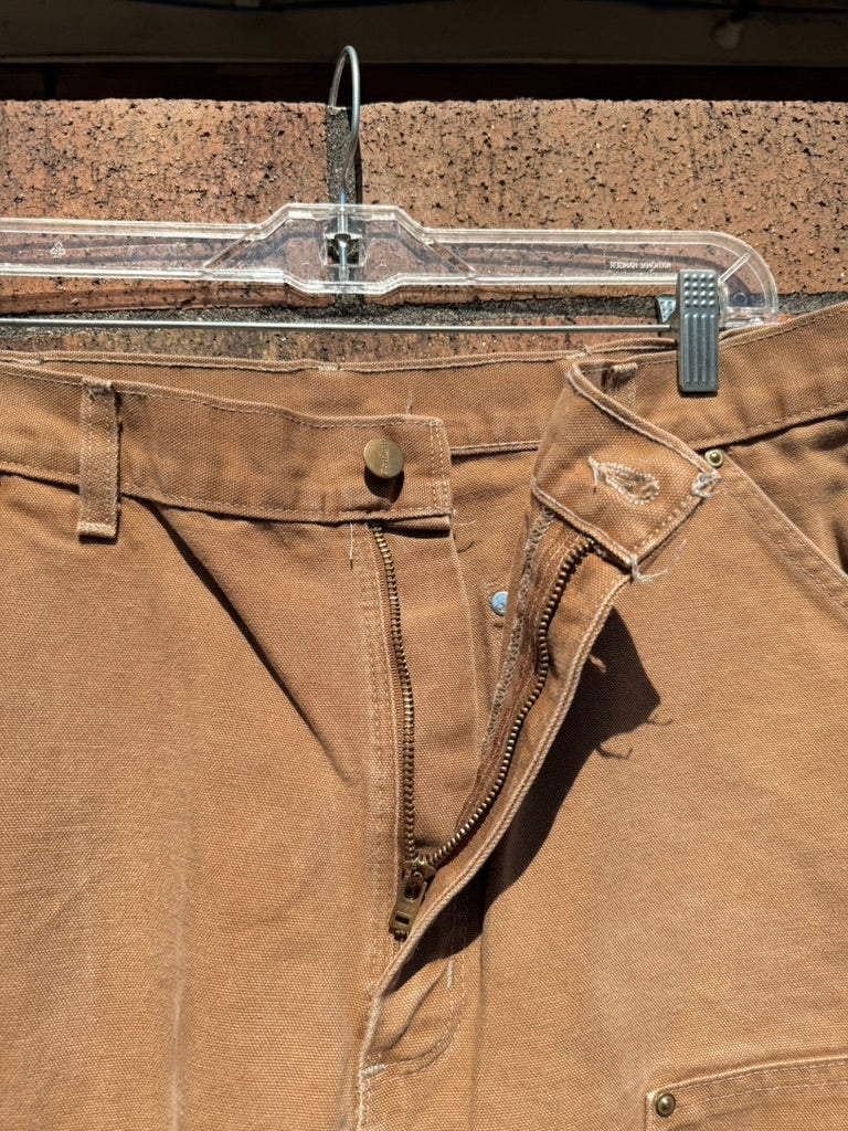 2011 Carhartt Brown Dungaree Fit Double Knees Size 36x34
