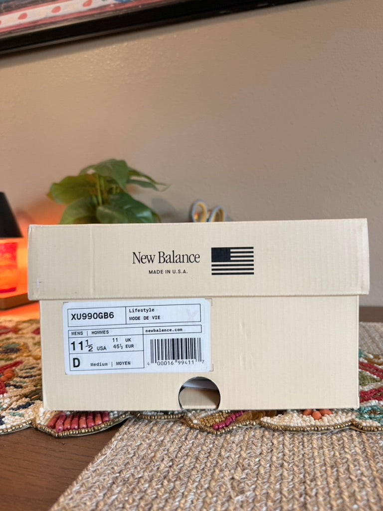New Balance 990v6 MiUSA White Sea Salt Size 11.5