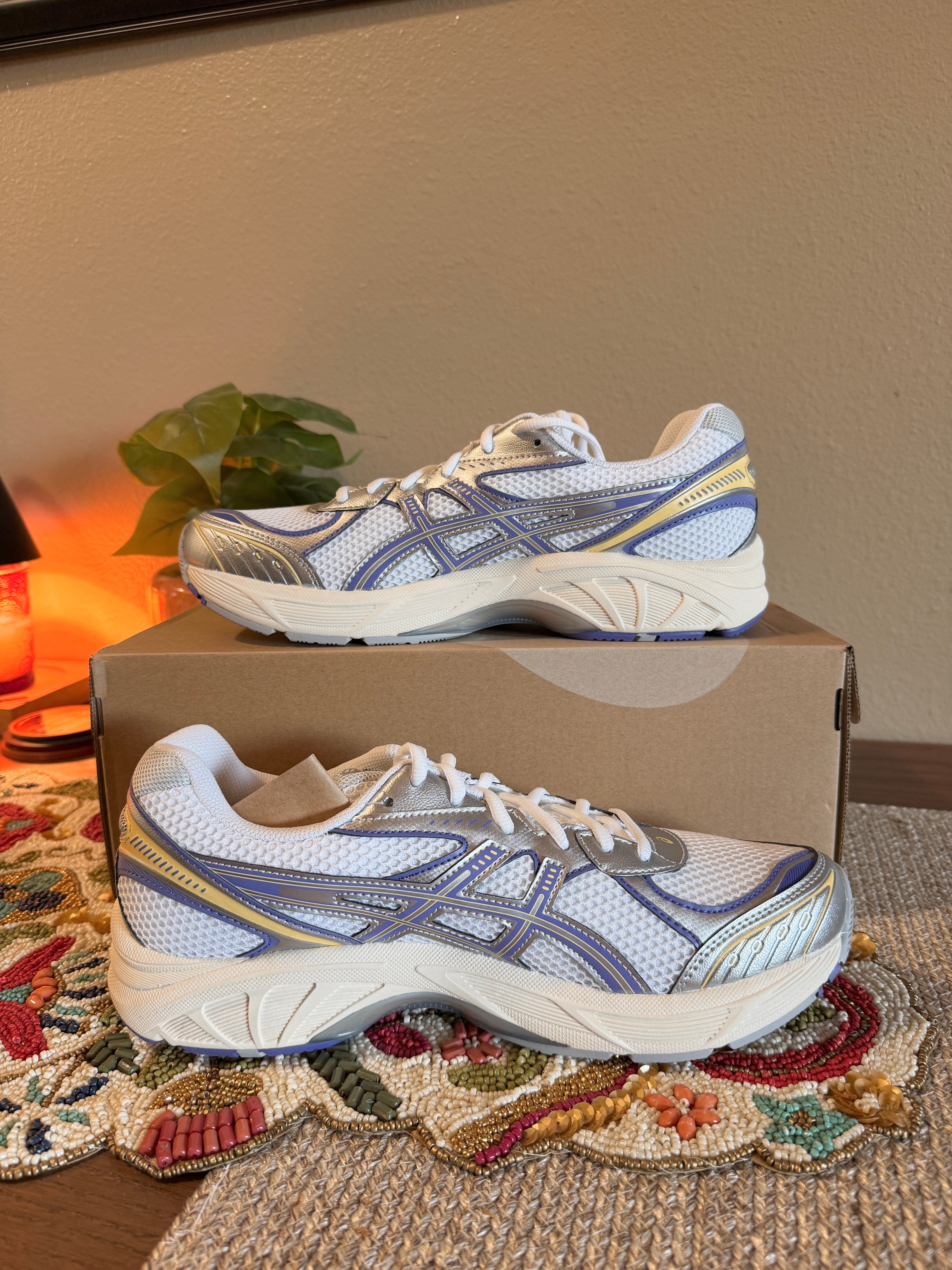 Asics GT-2160 White Blue Violet Size 12