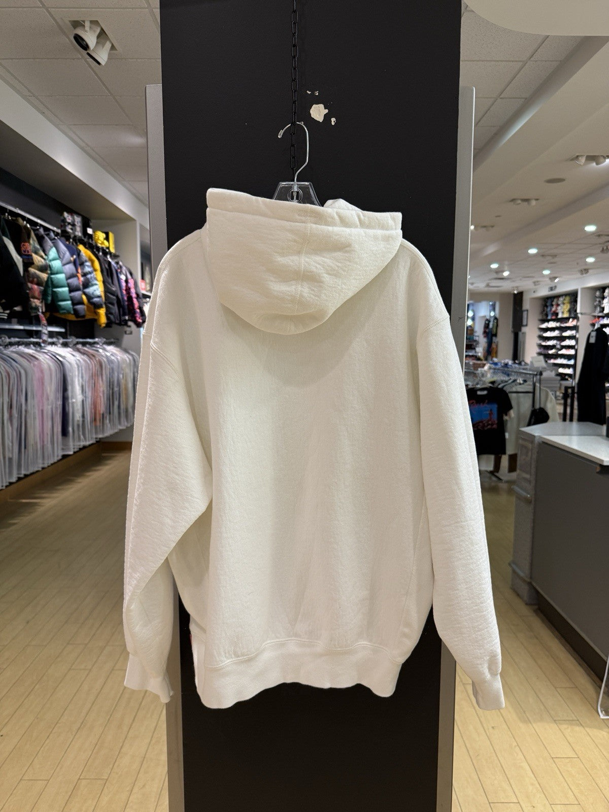 Supreme x Jordan Hooded Sweatshirt Gray Sz XXL Small Stain