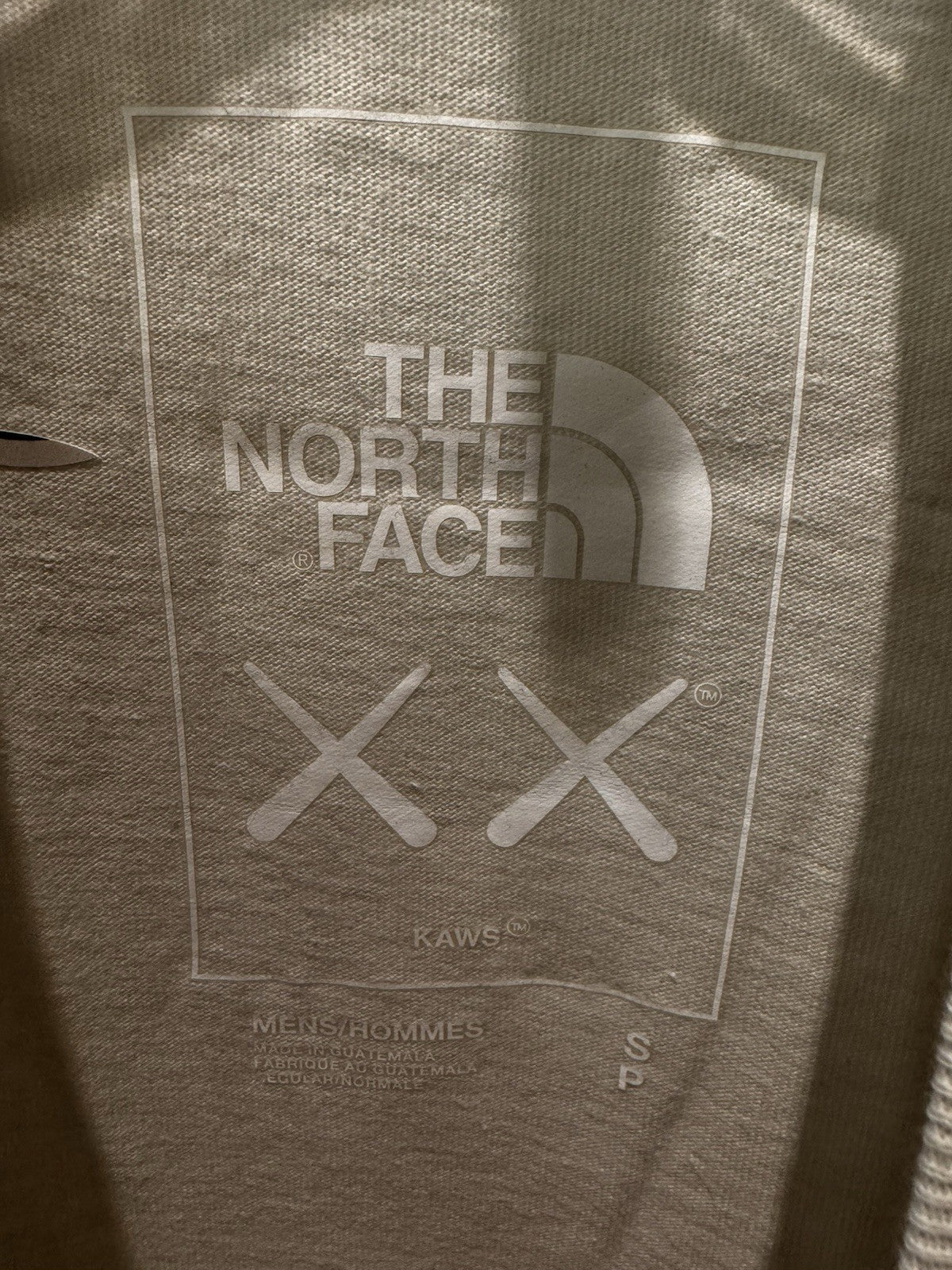KAWS x The North Face SS Tee Moonlight Ivory Size Small