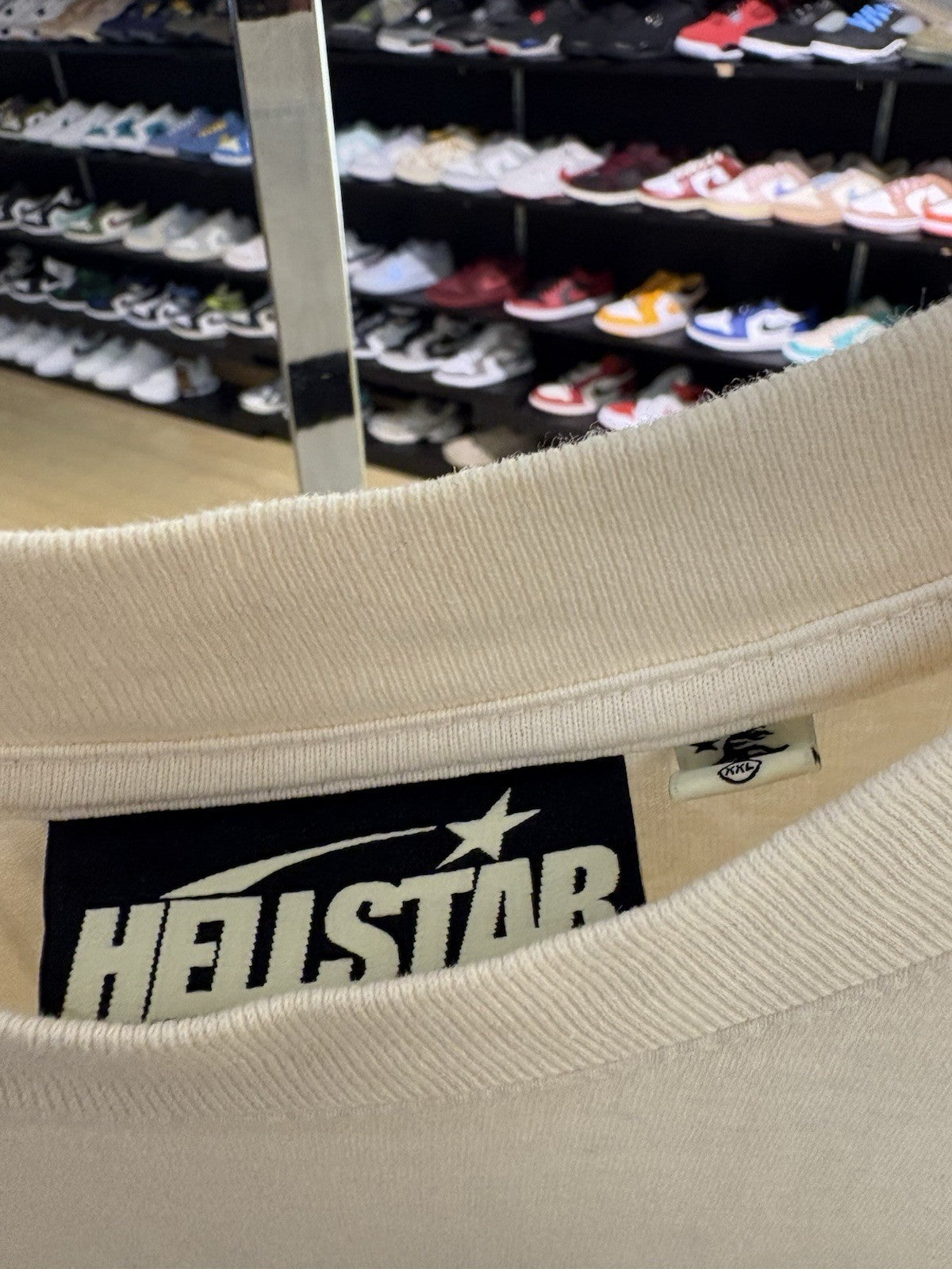 Hellstar Classic T-shirt White/Black (Gel Print) Size XXL