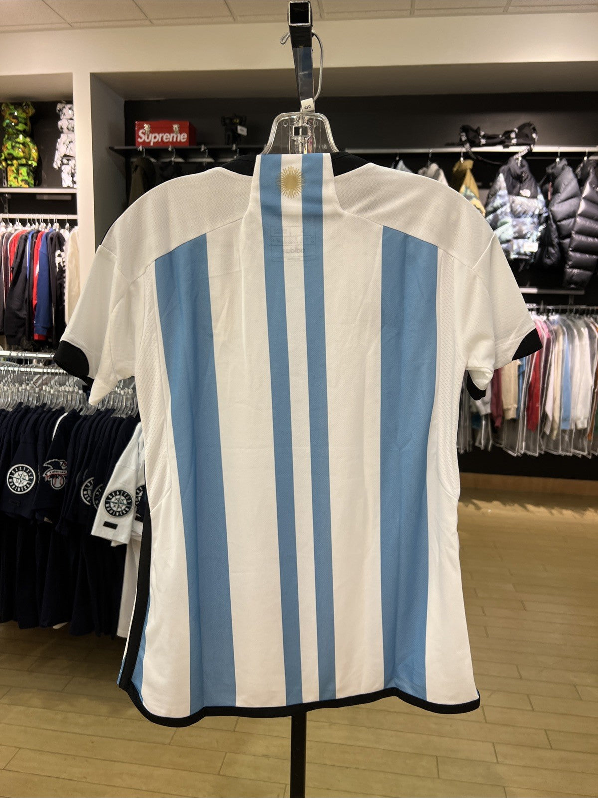 adidas Argentina 2022 Home Jersey White/Light Blue Women’s Sz S