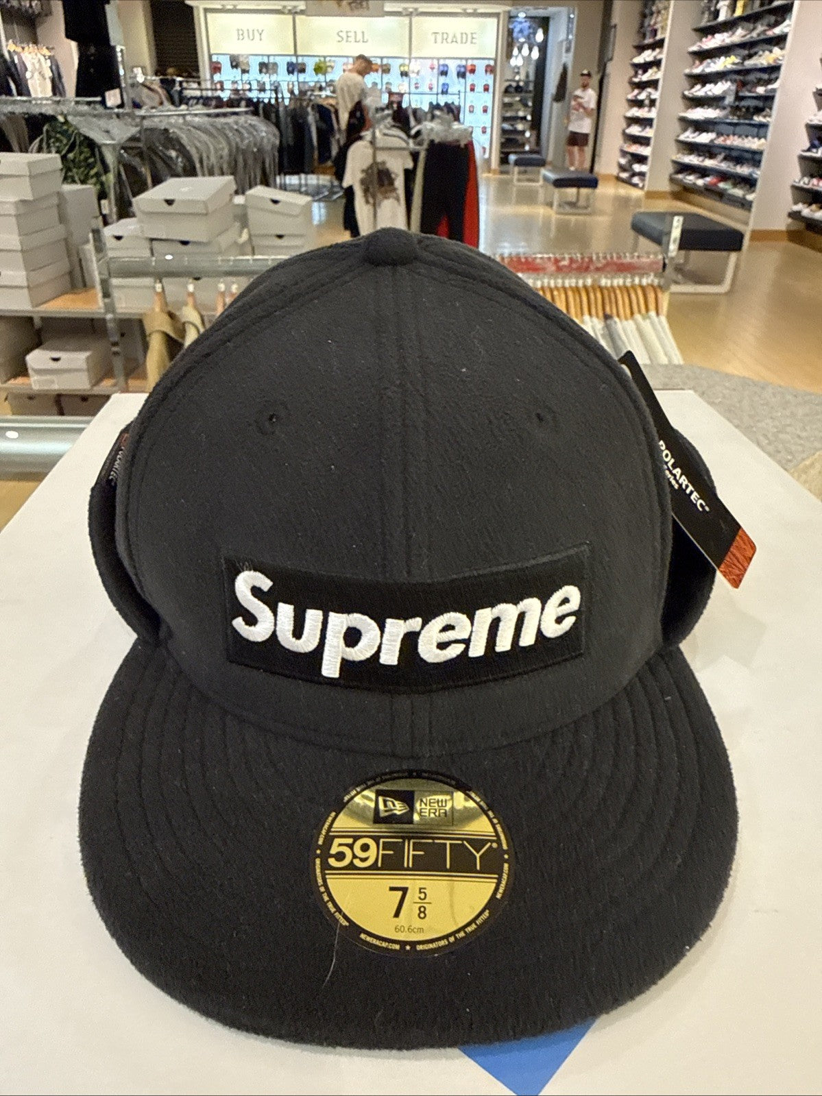 Supreme WINDSTOPPER Earflap Camp Cap FW24 Black