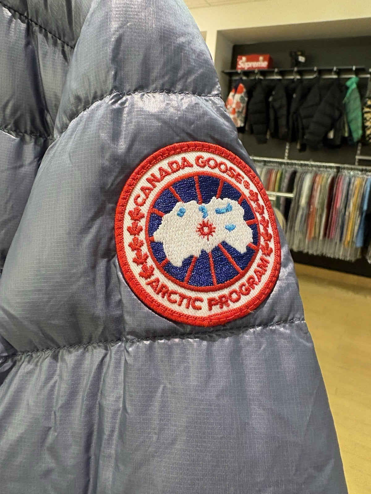 Canada Goose Men's Crofton Jacket Blue Size Medium 