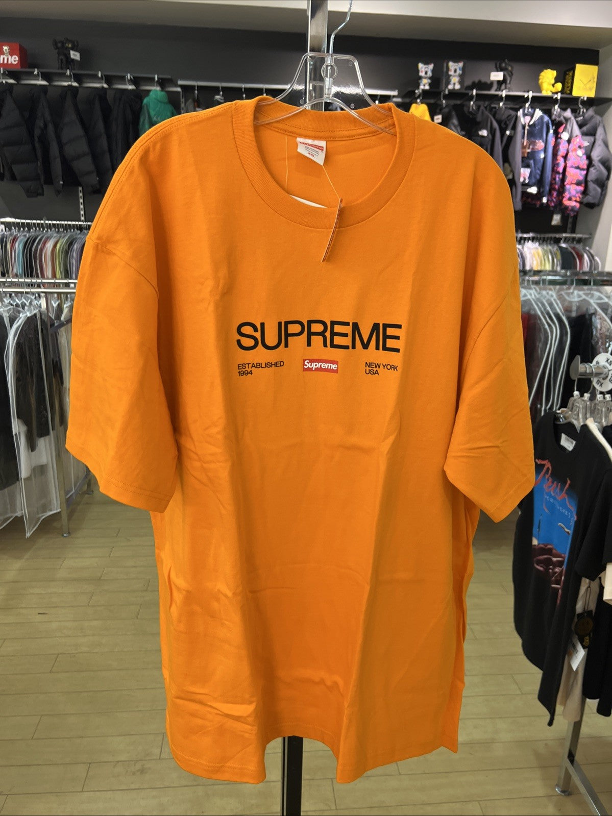 Supreme Est. 1994 T Shirt Orange Sz XXL