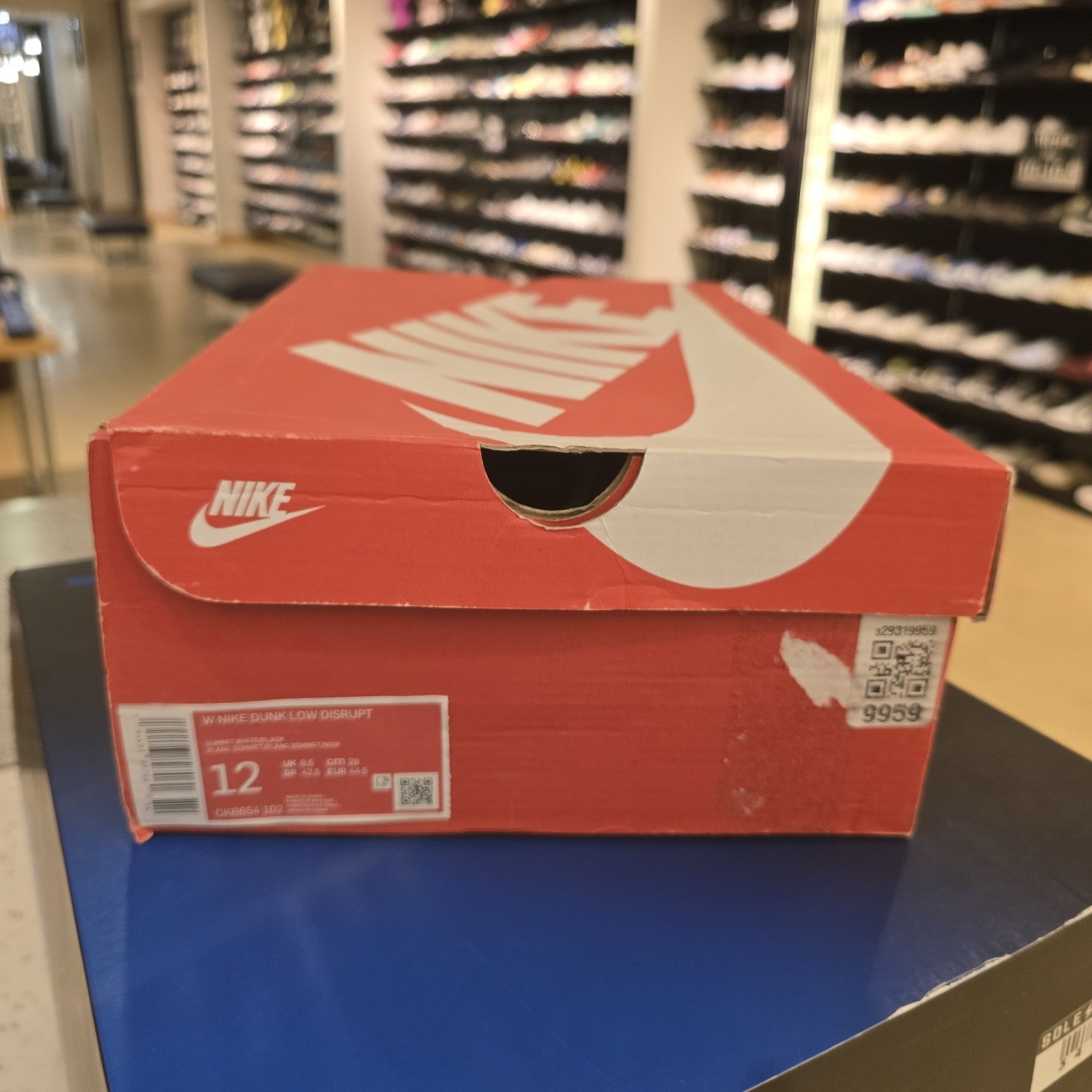 Nike Dunk Low Disrupt Black White (Women's) Sz 12
