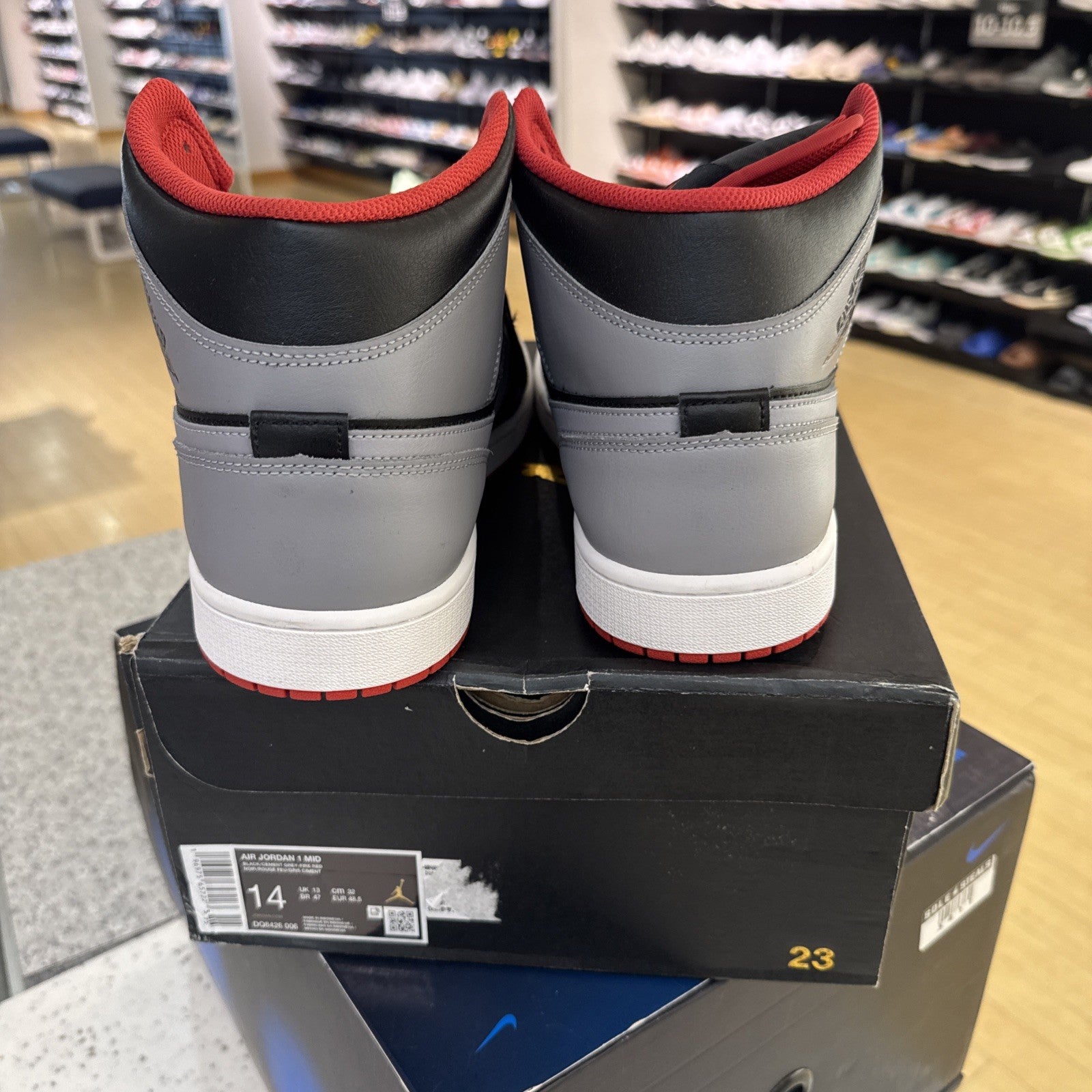 Size 14 - Air Jordan 1 Mid Bred Shadow
