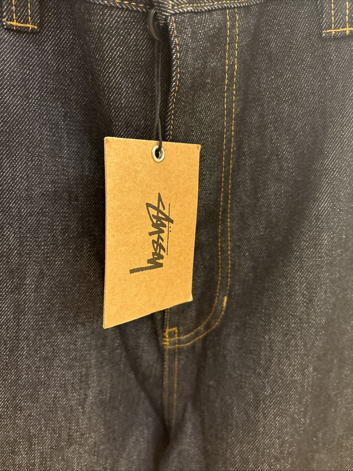 Stussy Carpenter Pant Denim Raw Indigo Size 36