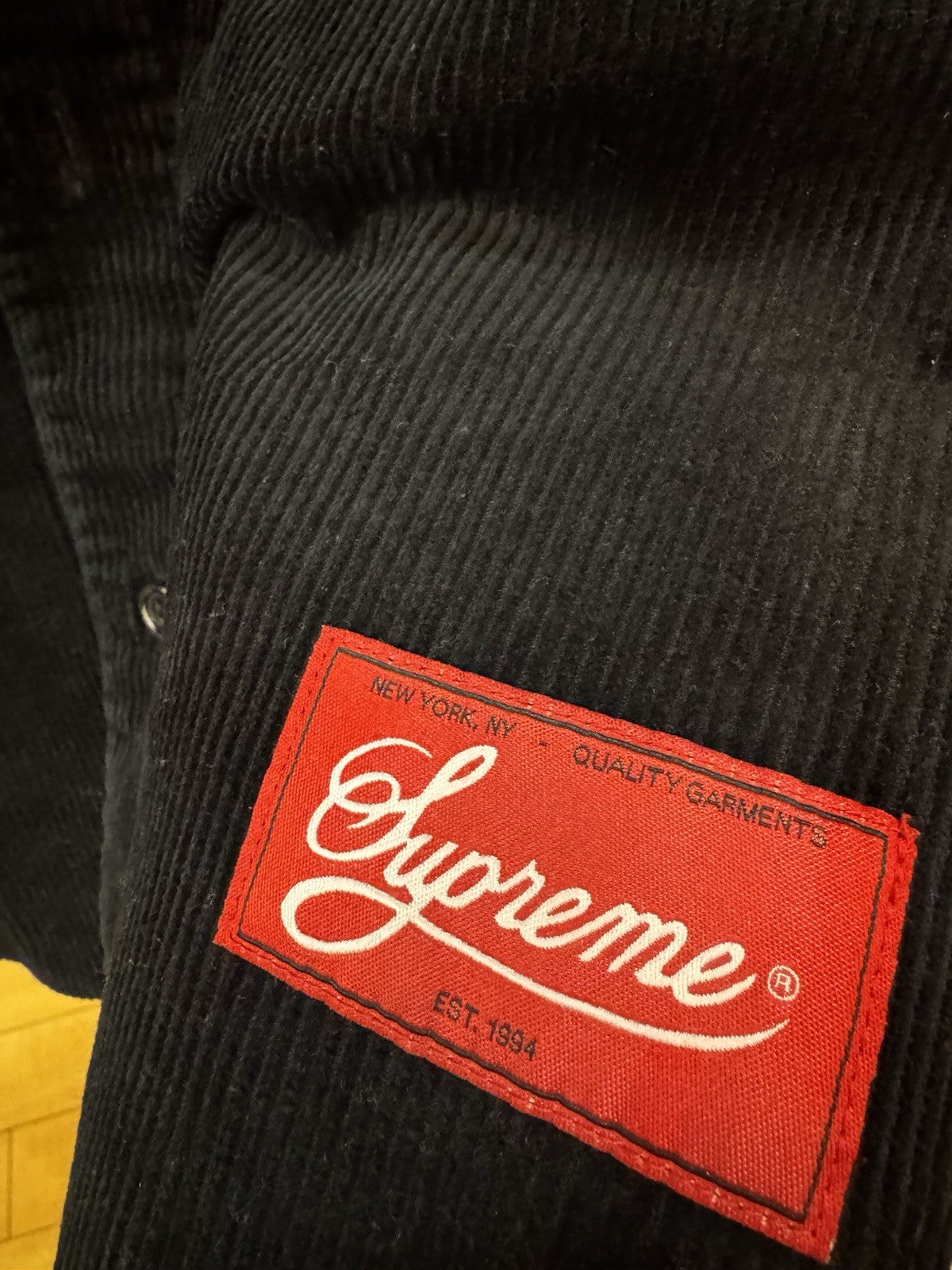 Supreme Corduroy Baseball Jersey Size L