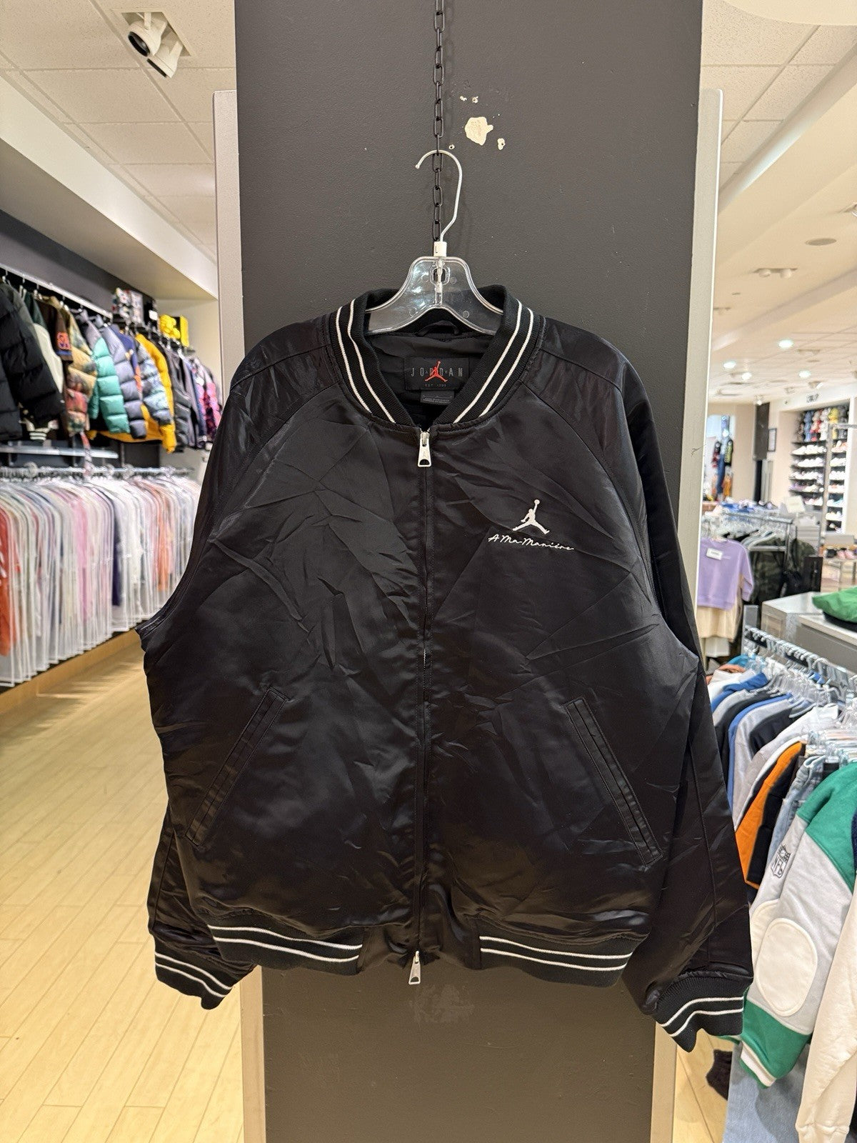 Jordan x A Ma Maniére Souvenir Jacket Black SZ L