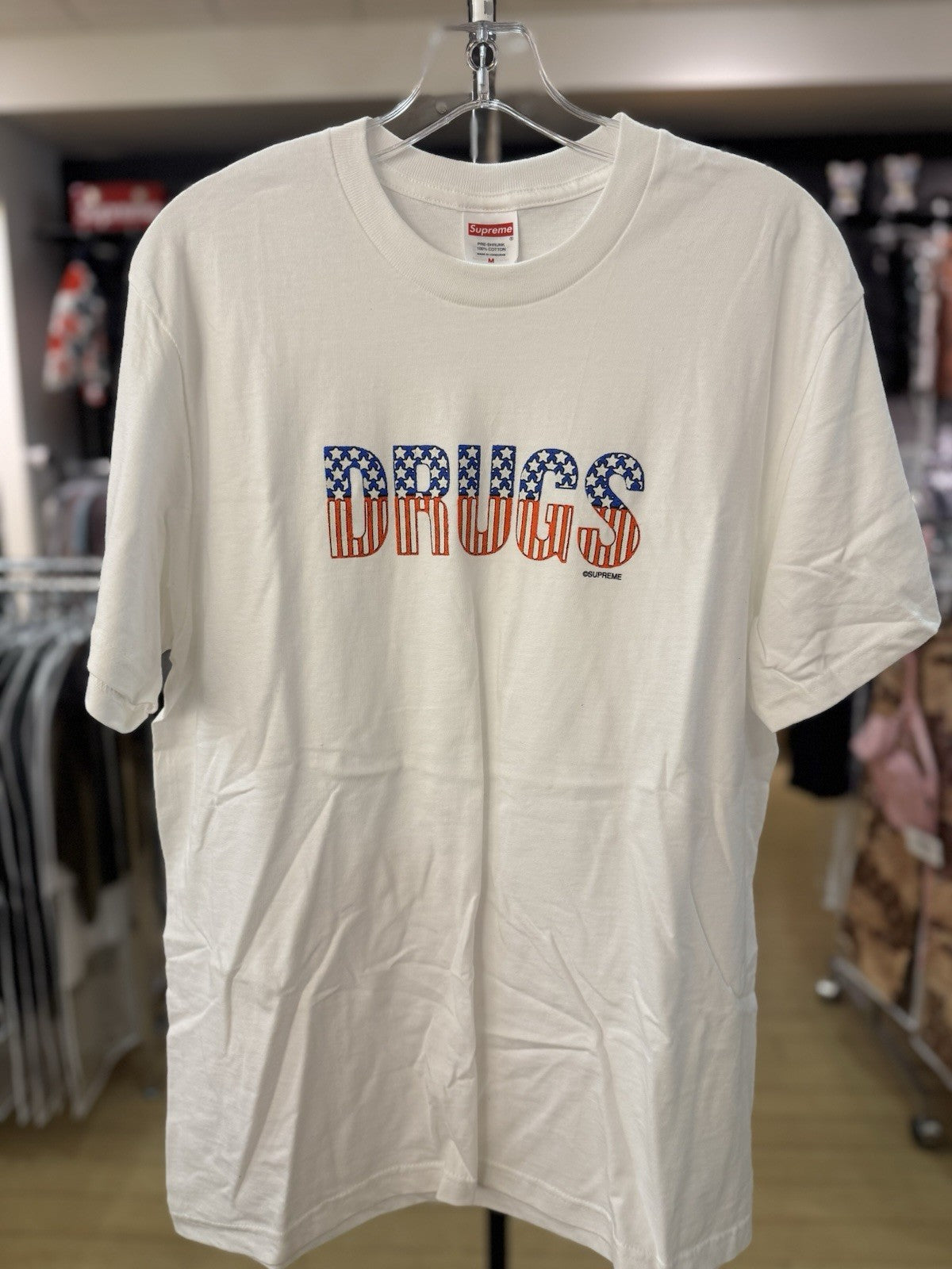 Supreme Drugs Tee White Size Medium