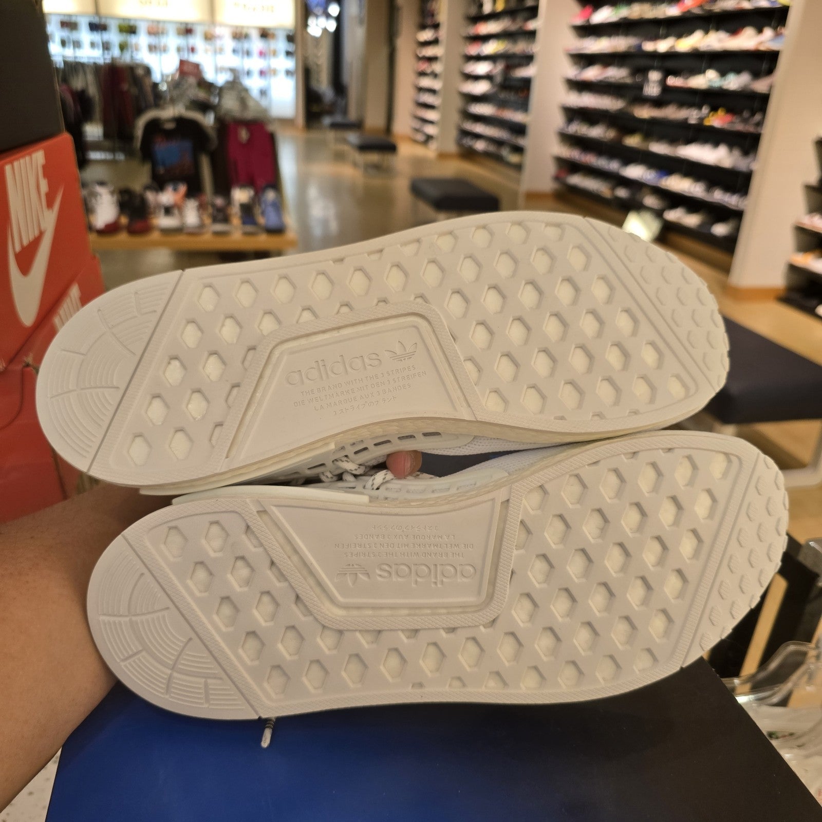 Pharrell x adidas NMD Human Race Core White SZ 12 Yellowed