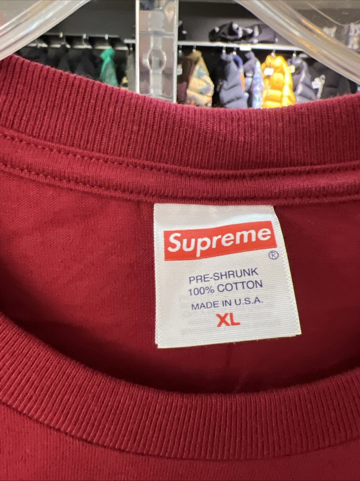 Supreme Backwards T-Shirt Cardinal