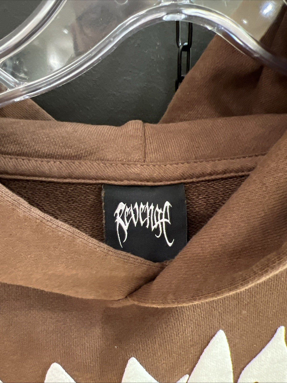 REVENGE X KILL HOODIE BROWN/WHITE XXXTENTACION SZ L