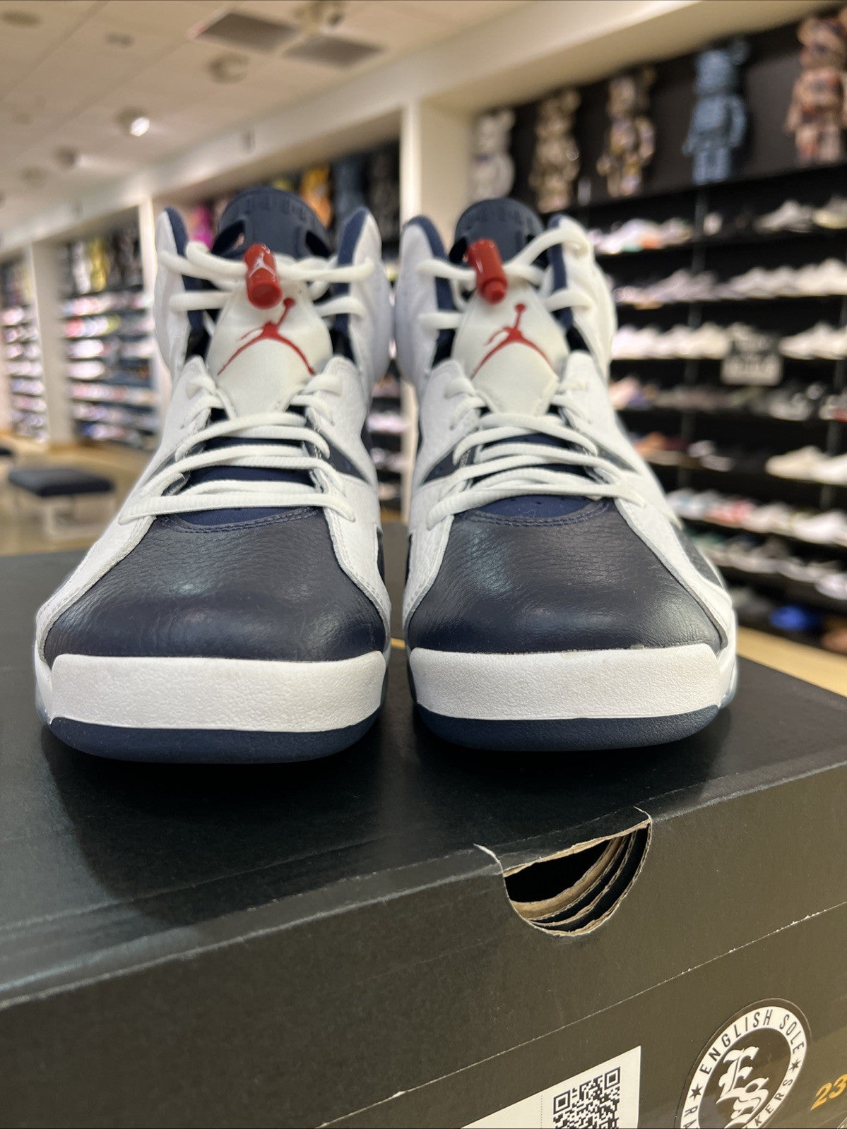 Air Jordan 6 Retro Olympic High Top 2024 Sz 10 USED REP BOX