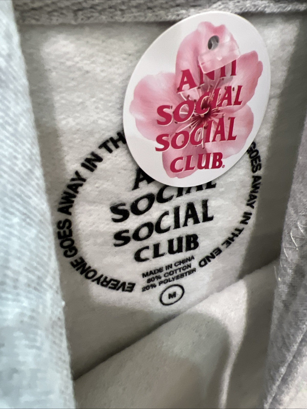 ANTI SOCIAL SOCIAL CLUB BERLIN HOODIE HEATHER GREY