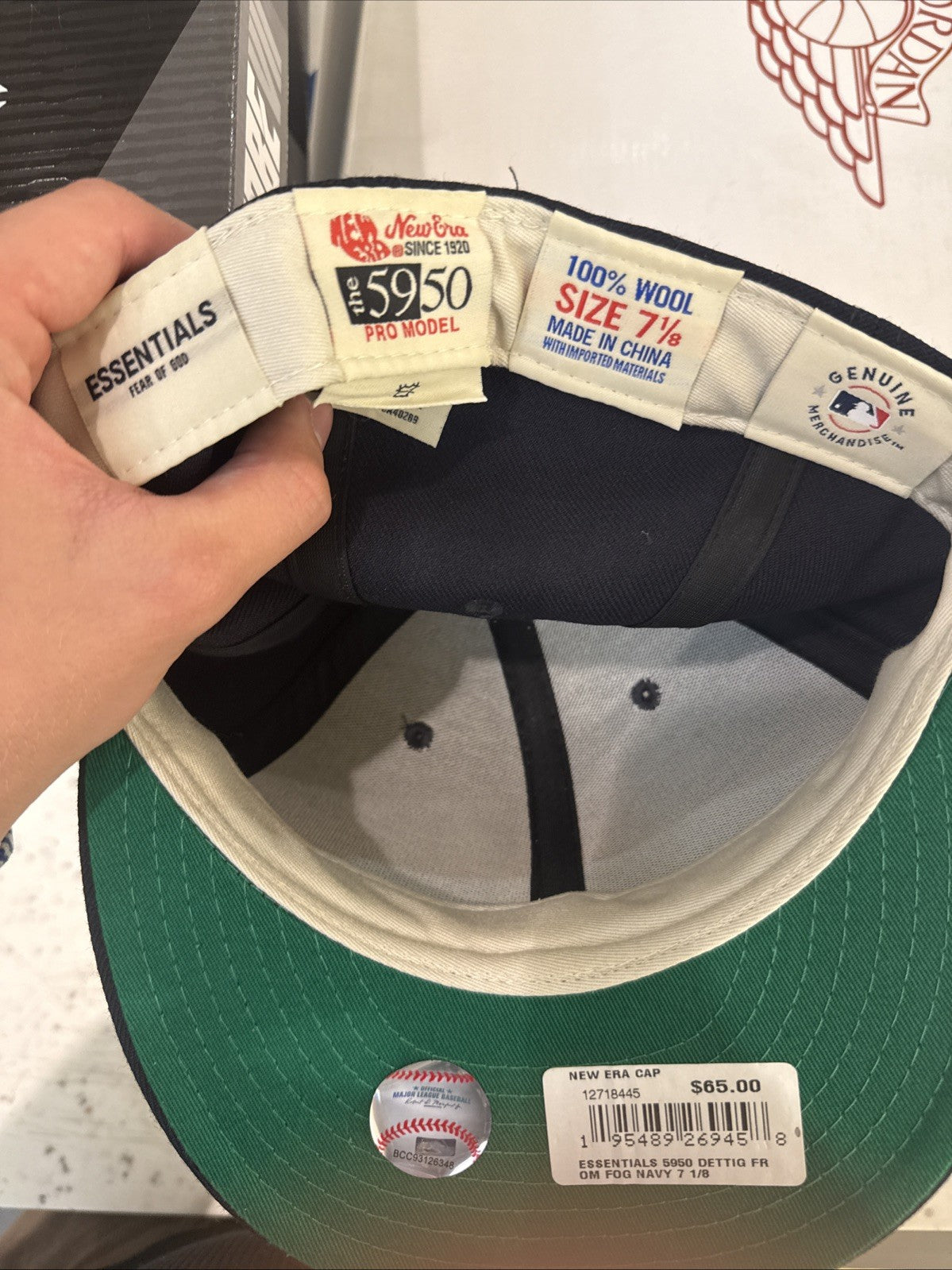 Fear Of God 59fifty New Era Baseball Cap FOG Navy