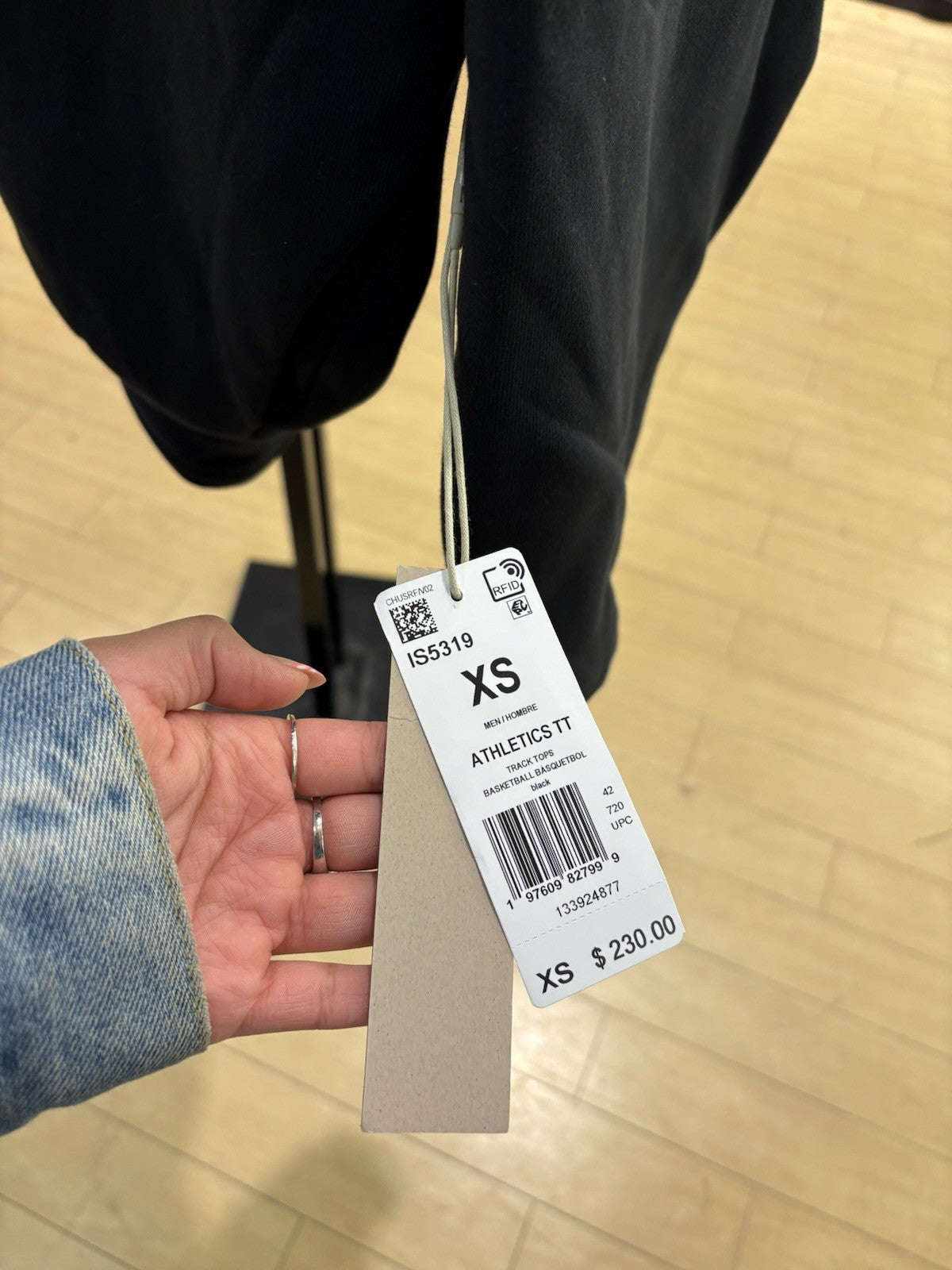 Fear of God Athletics Heavy Fleece Track Jacket Black Size Xs 