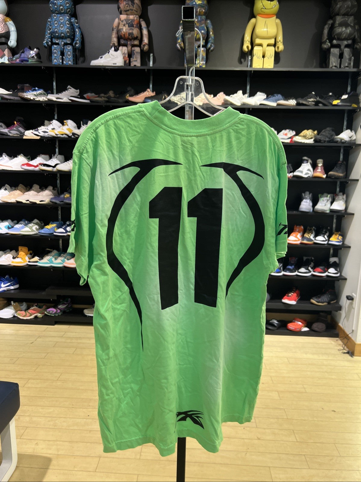 Hellstar Neon Green Warm Up Tee Shirt