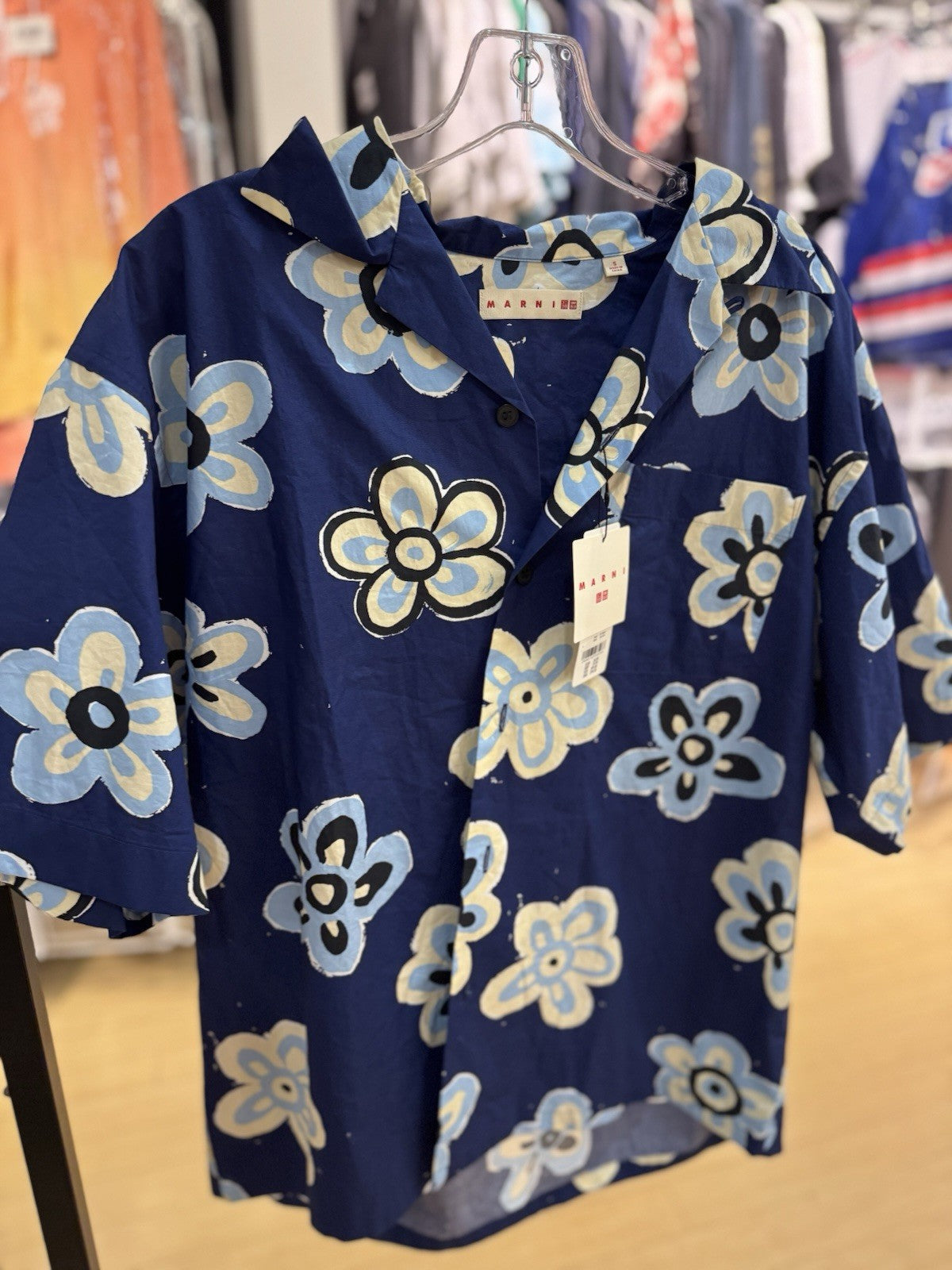Uniqlo X Marni Oversized Open Collar Shirt Asia Sizing Small