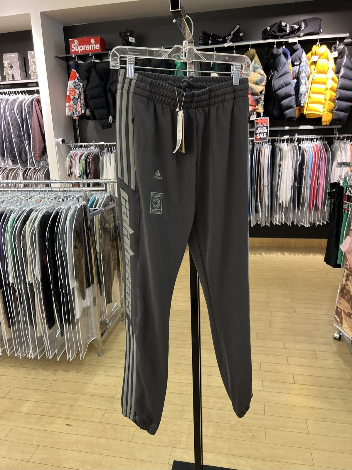 Adidas Yeezy Adidas Calabasas DY0567 Ink Gray Pants Sz XS