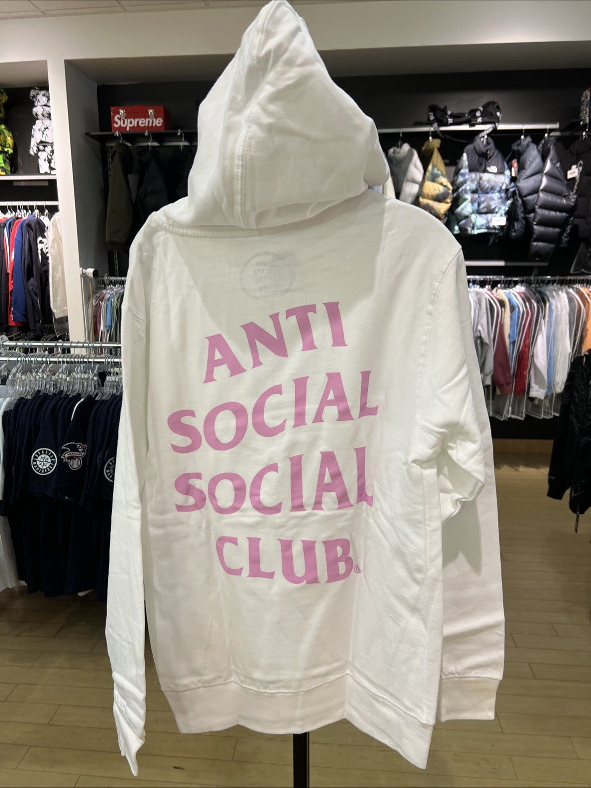 Anti Social Social Club “Everyone in LA” Hoodie White Sz S