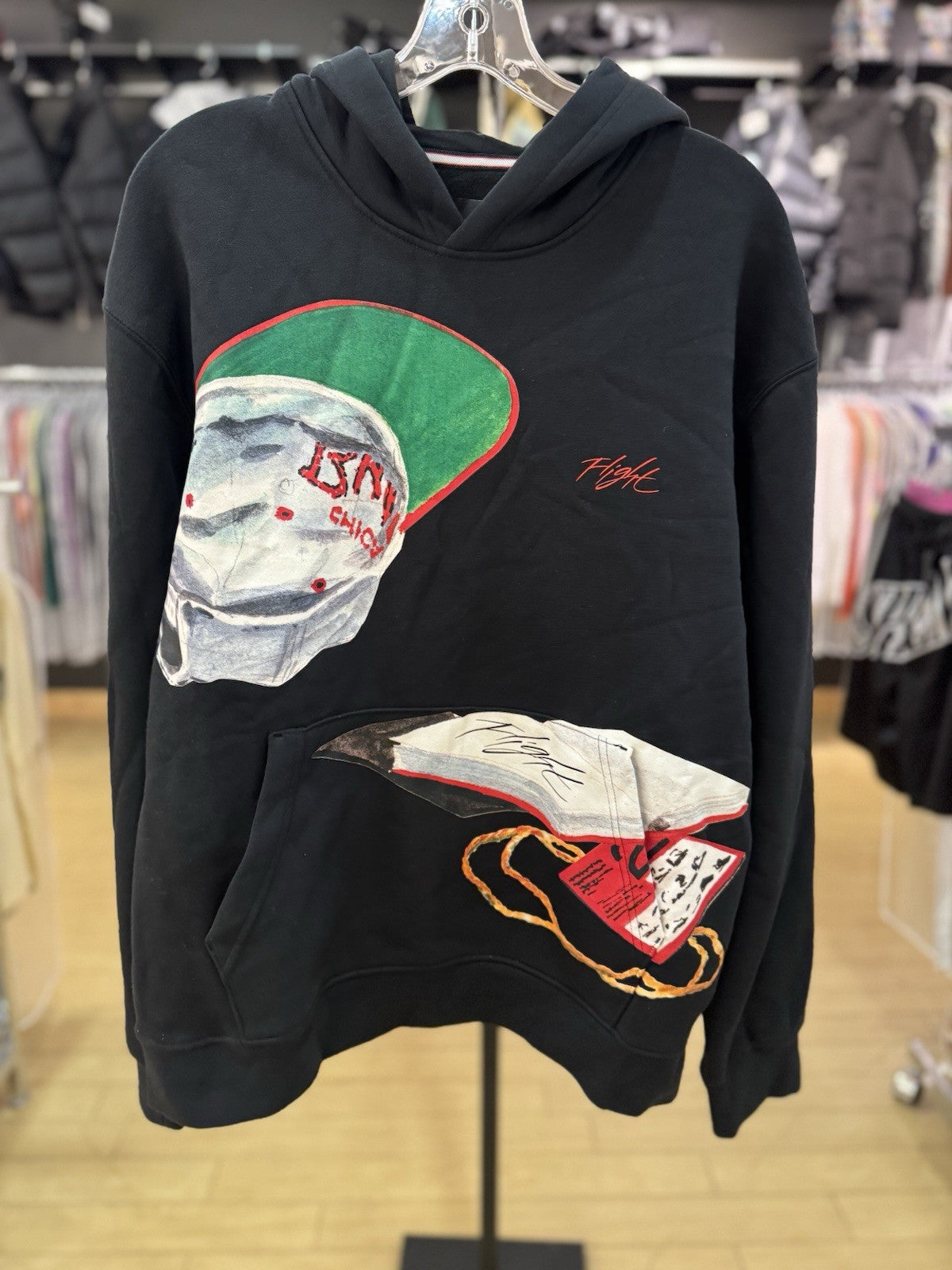 Nike Jordan Artist Series by Jacob Rochester Fleece Hoodie Sweater Sz Large