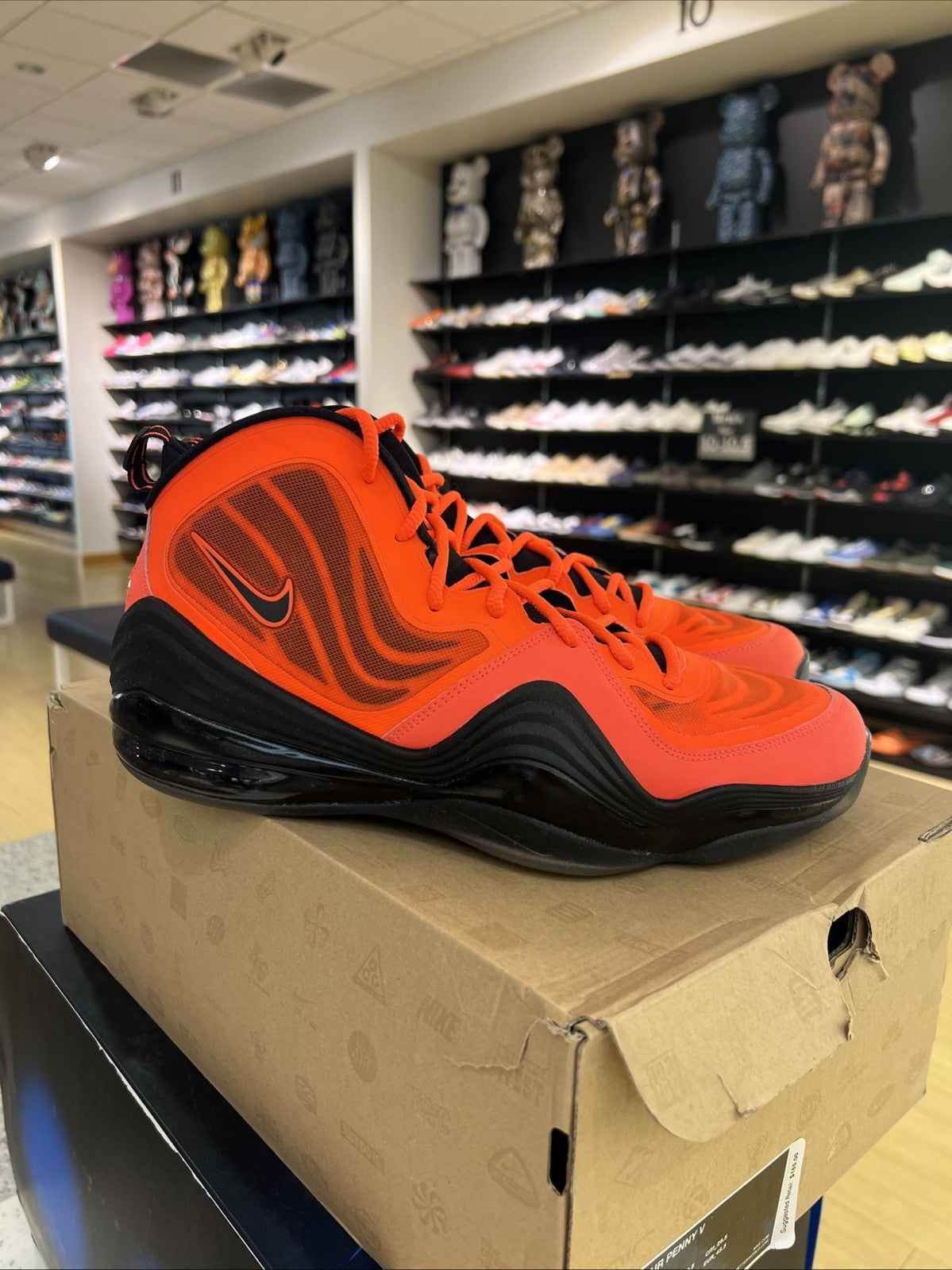 Nike Air Penny 5 Total Crimson Sz 11.5 USED