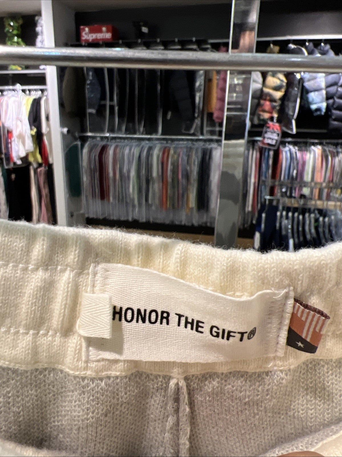 Honor the Gift Studio Knit Shorts Bone Sz XL