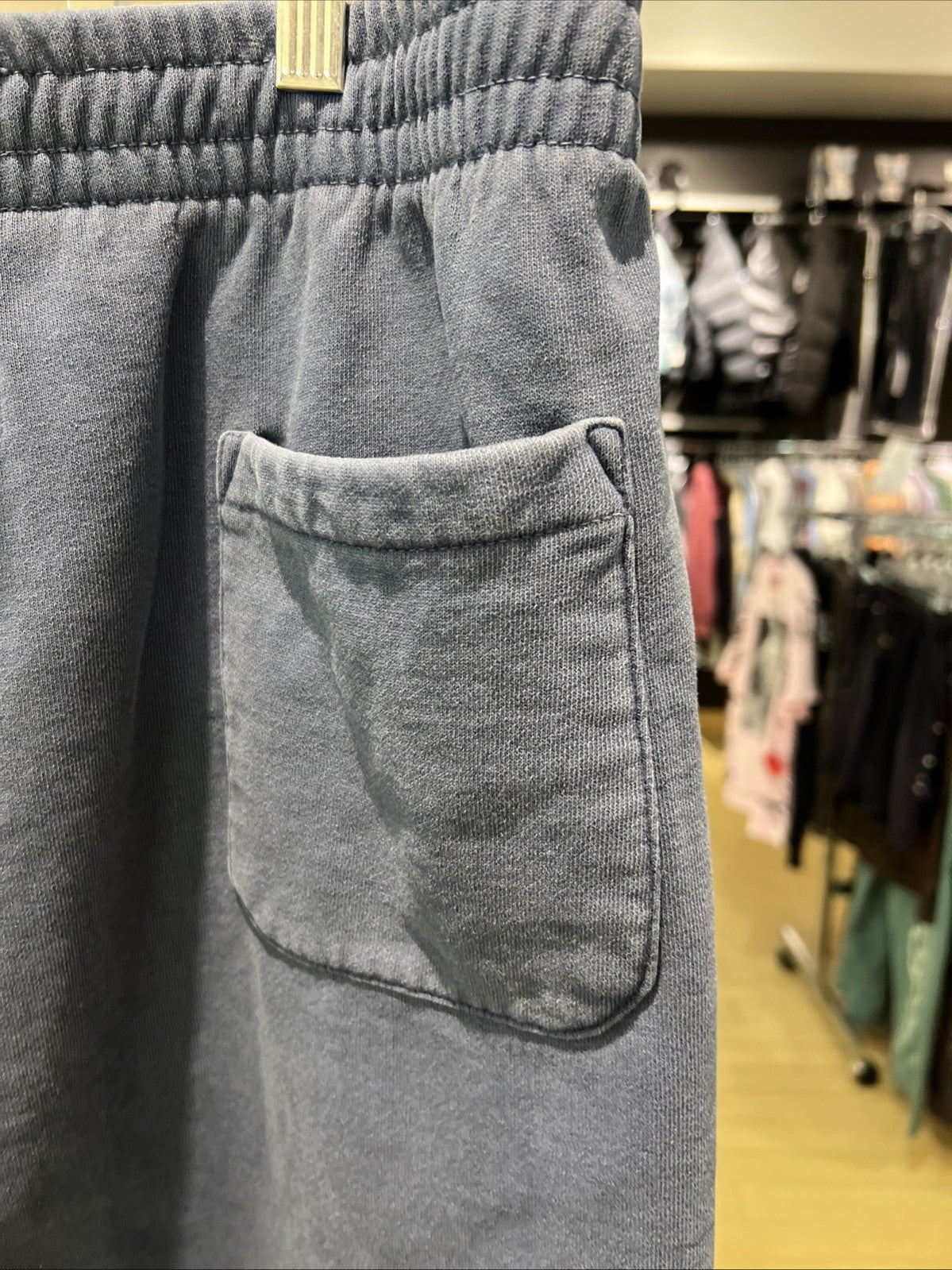 Supreme Overdyed Small Box Sweatshort Dark Slate Sz L