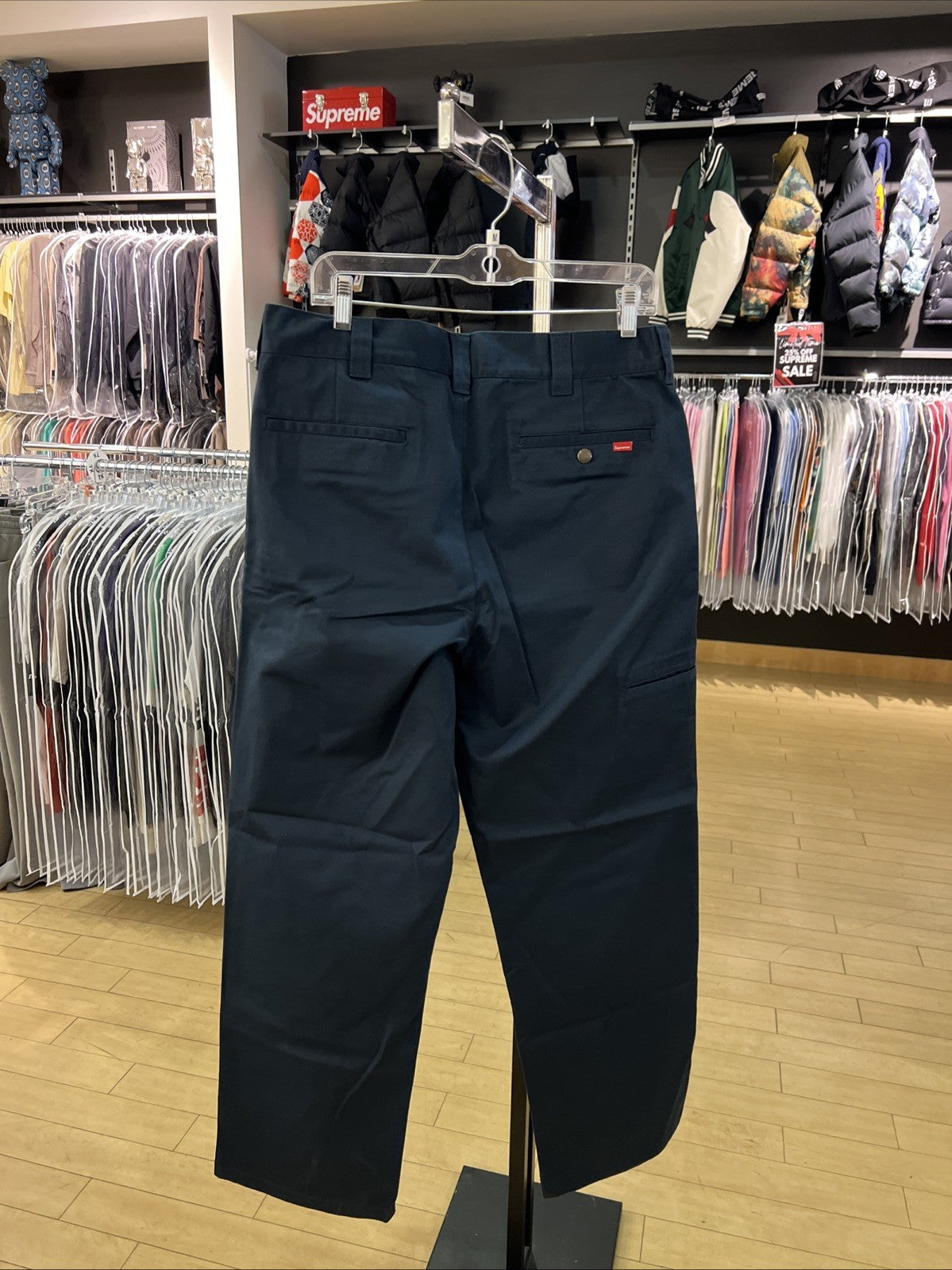 Supreme Work Pant Light Navy Sz 32 DEFECT