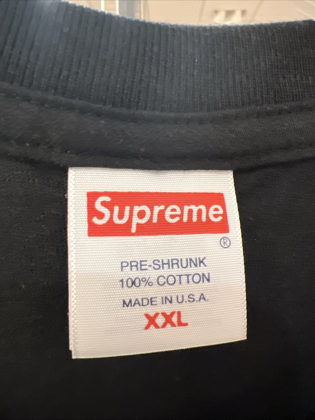 Supreme Tonal Box Logo Tee Black Sz XXL