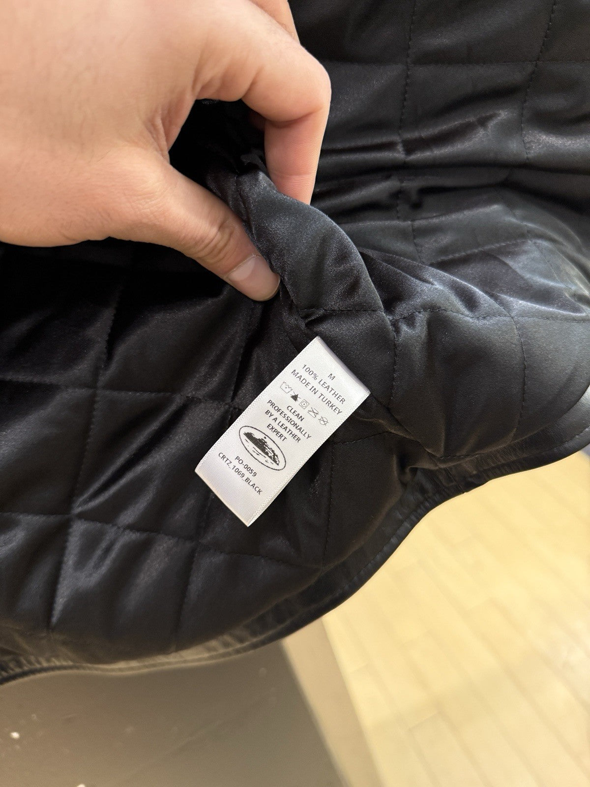 Corteiz “Da Skydive Vest” 100% Leather Sz M