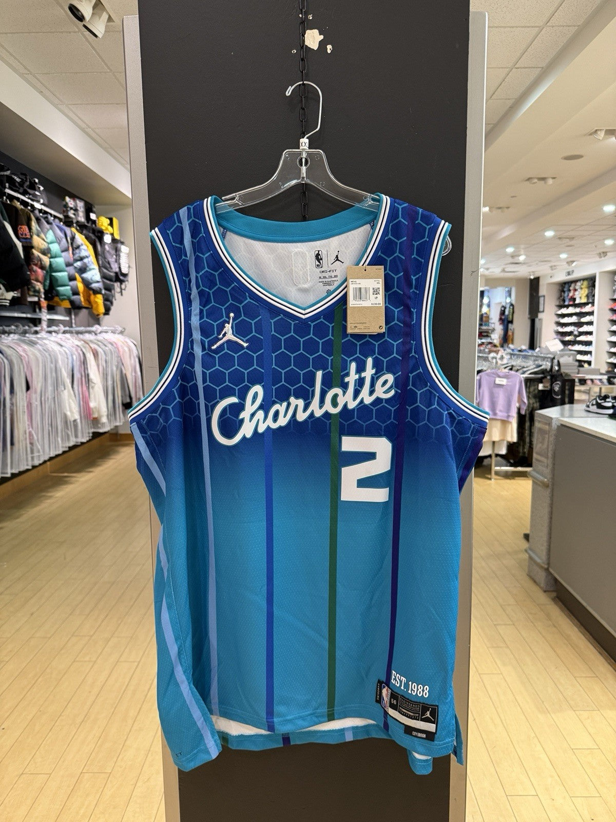 Nike LaMelo Ball Charlotte Hornets City Authentic Jersey Sz XXL