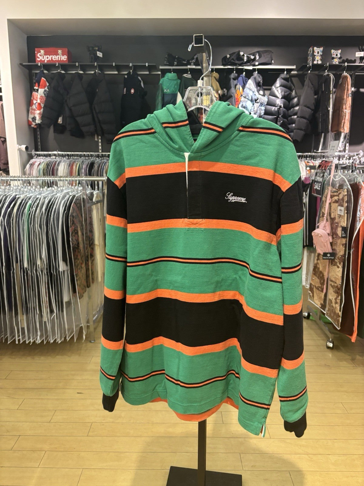 Supreme Hooded Rugby SZ L Green