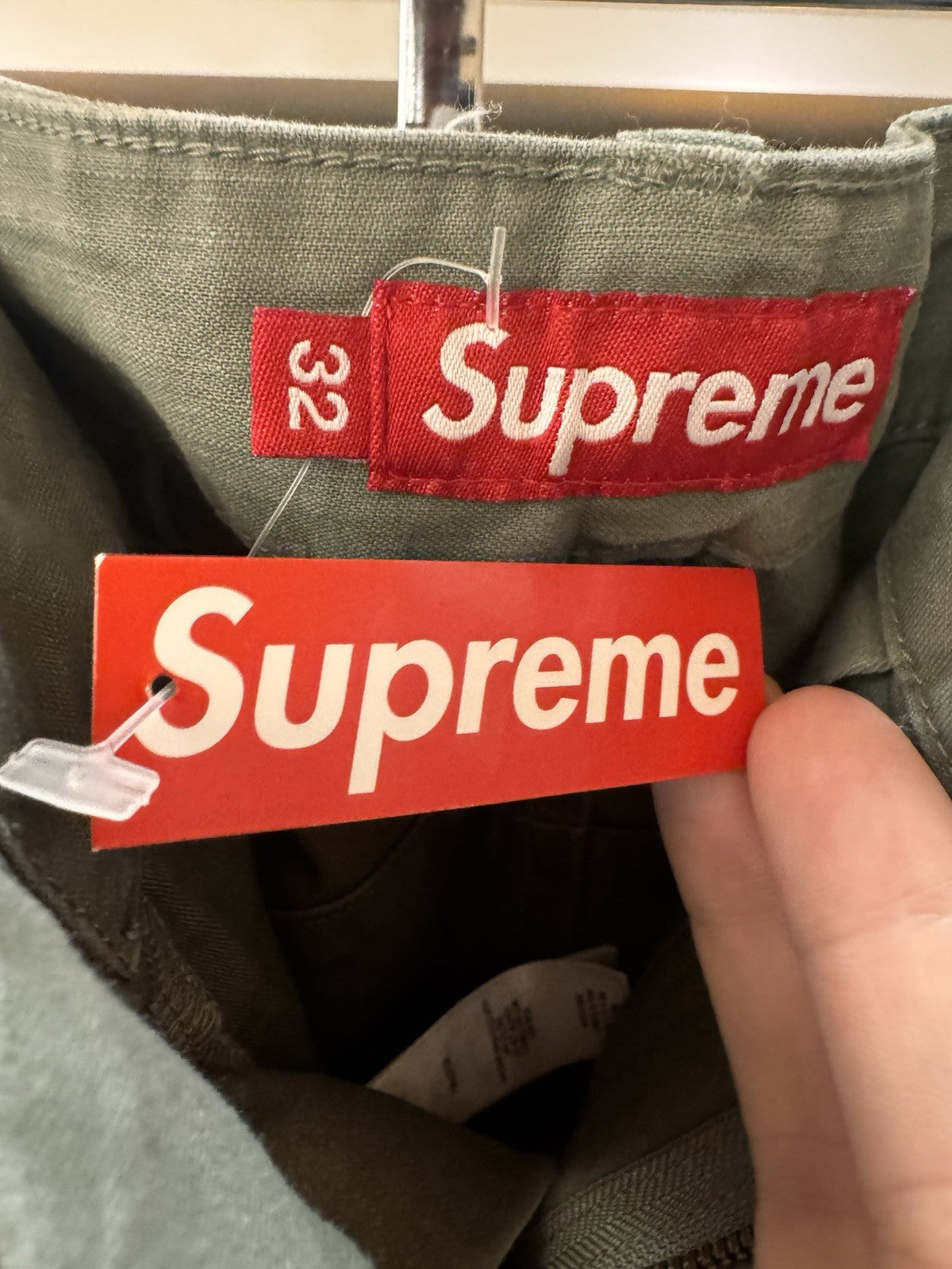 Supreme Olive Cargo Pants Size 32