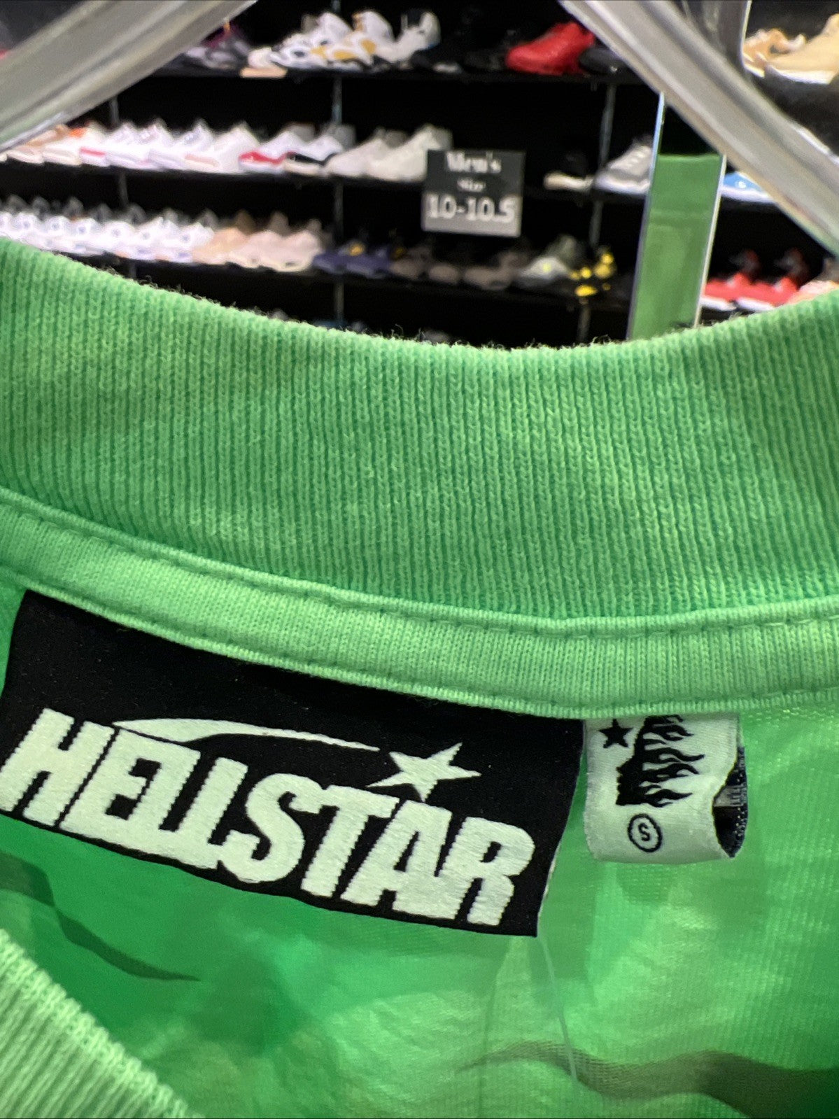 Hellstar Neon Green Warm Up Tee Shirt