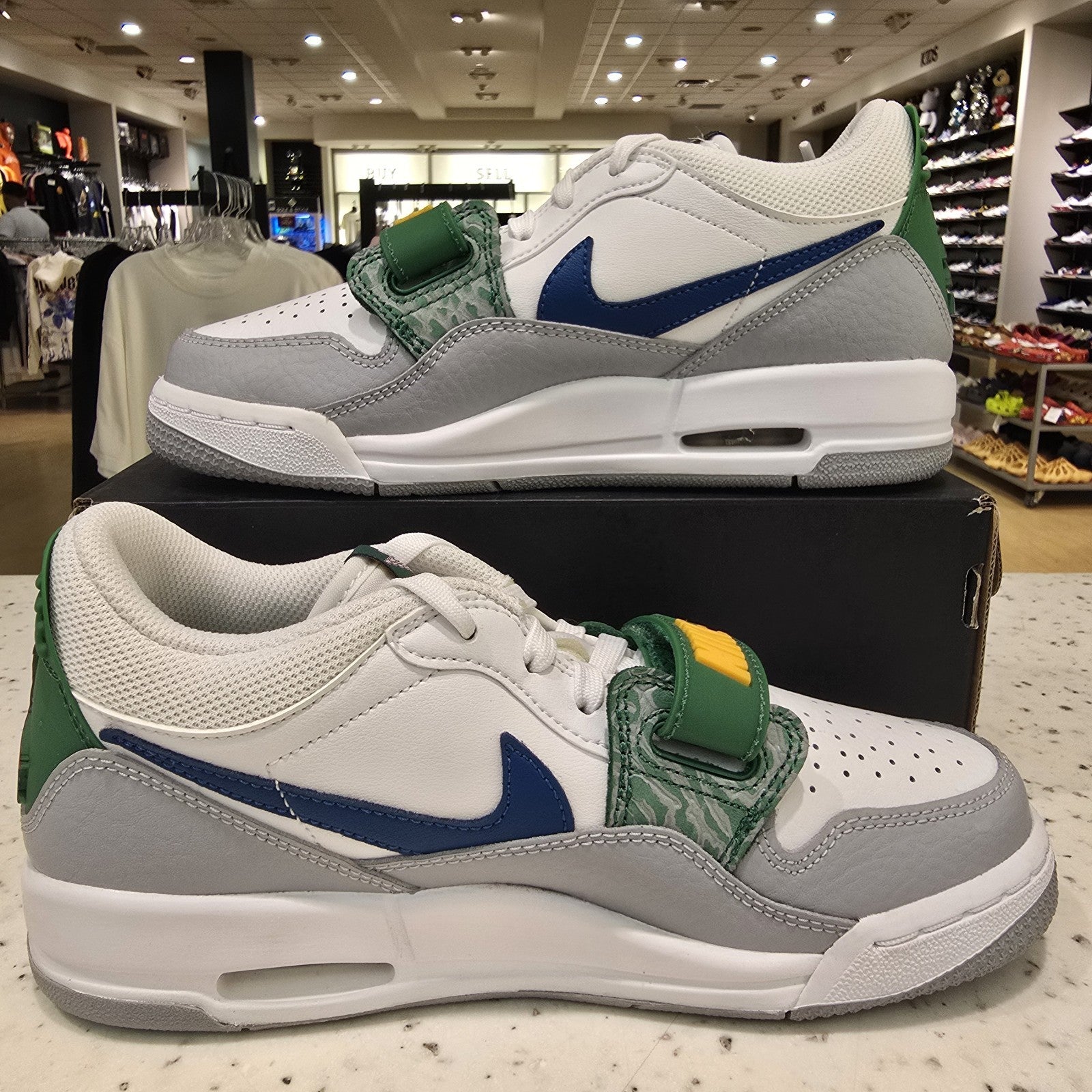 Size 5.5Y - Jordan Legacy 312 Low White Pine Industrial Blue (GS) CD9054-140