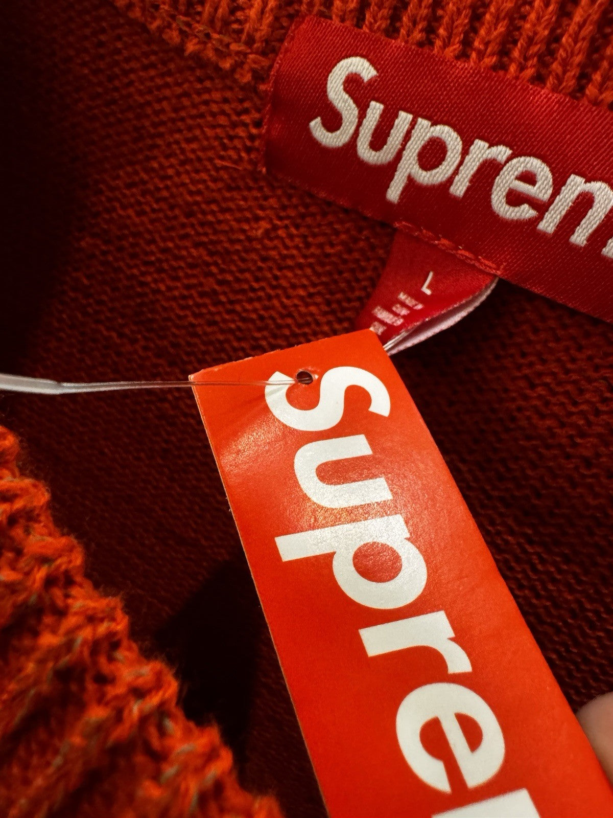 Supreme Reflective Sweater Orange Size L
