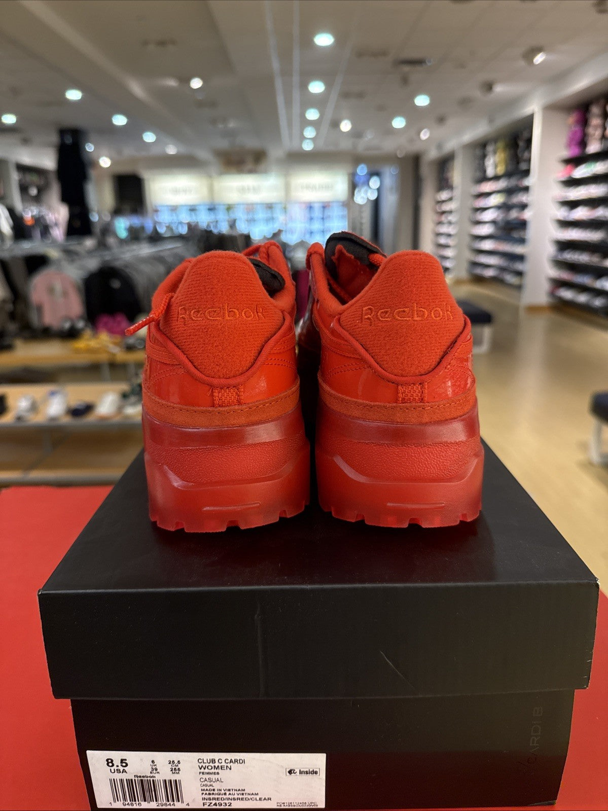 Size 8.5 - Cardi B x Reebok Club C Instinct Red W
