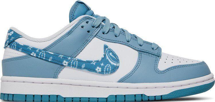 Size 8 - Nike Dunk Low Blue Paisley W YELLOWING LEFT SHOE