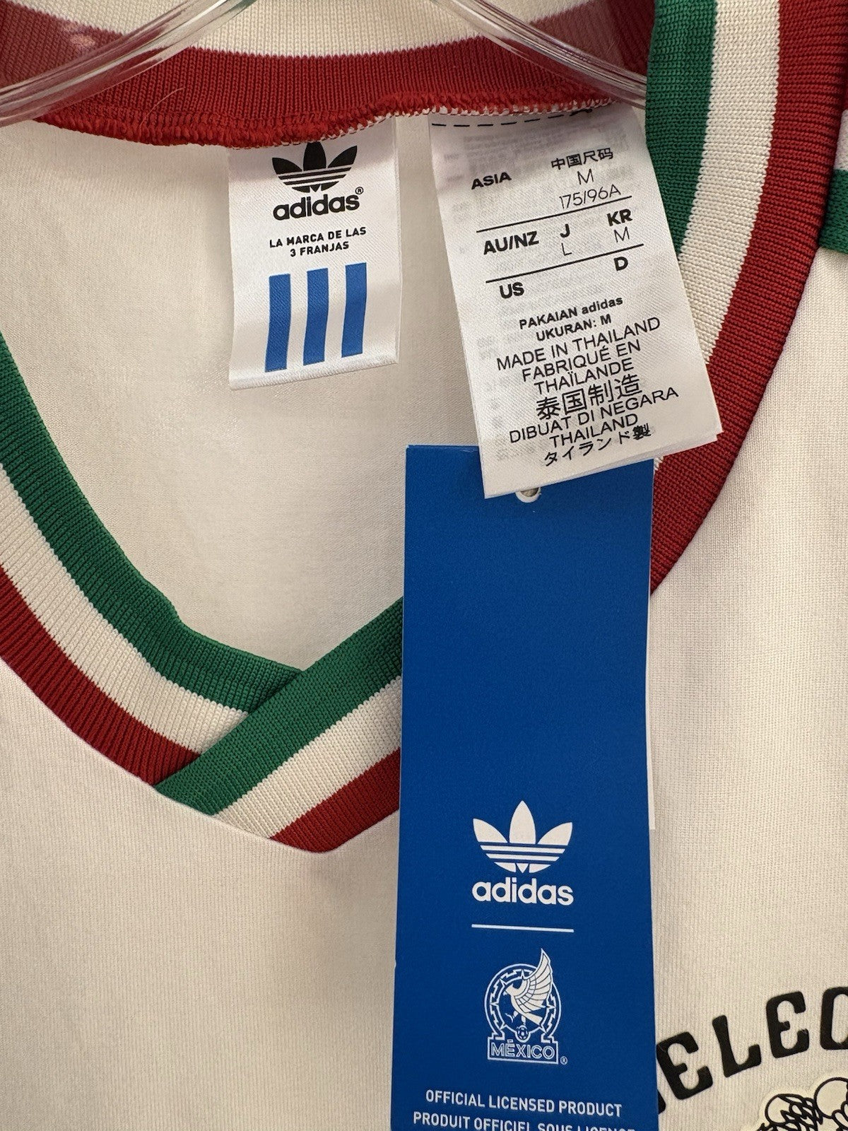 Adidas Mexico 1985 Away Jersey Could White Size M (Asia Sizing)