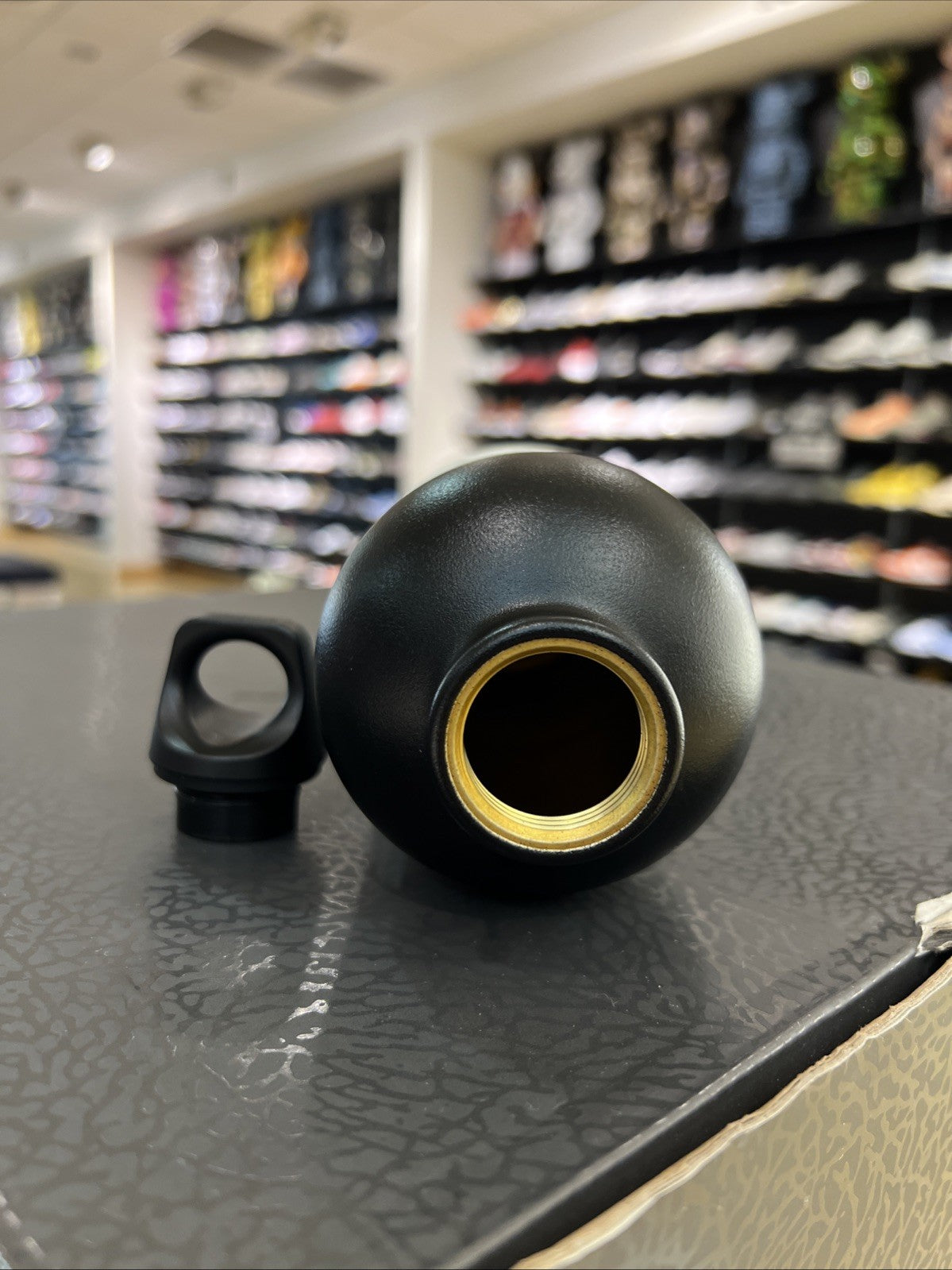 Supreme SIGG Water Bottle Black Grey DEFECT