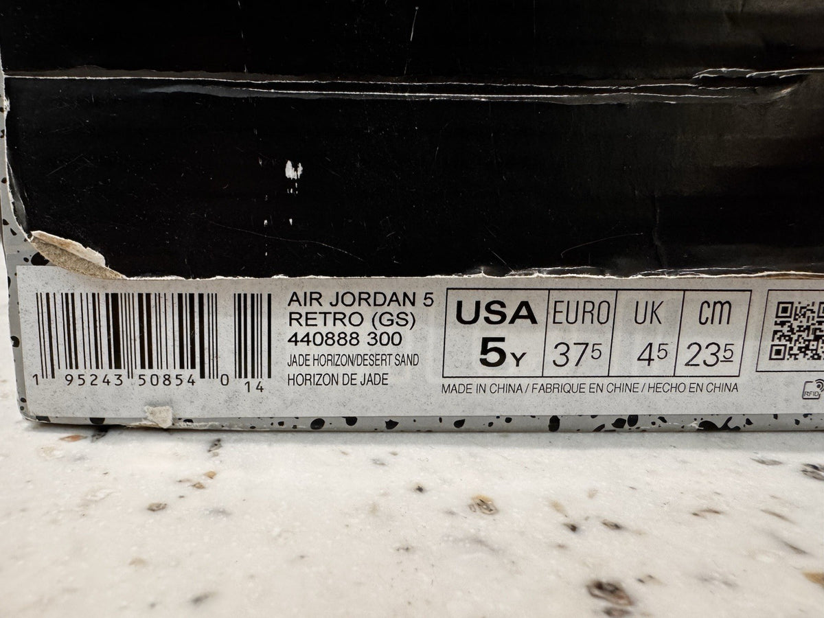 Jordan 5 Retro Jade Horizon GS Size 5Y 