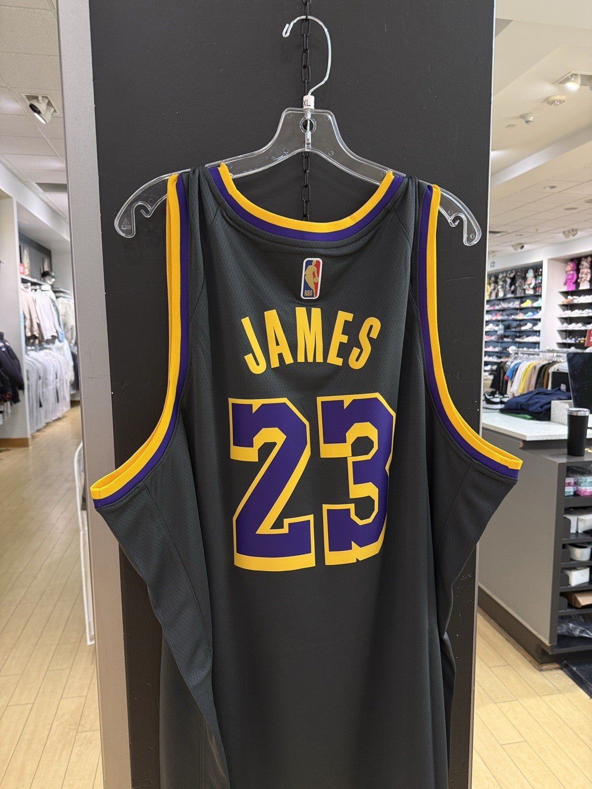 Nike LeBron James Los Angeles Lakers Earned Edition Swingman Jersey Sz XXL